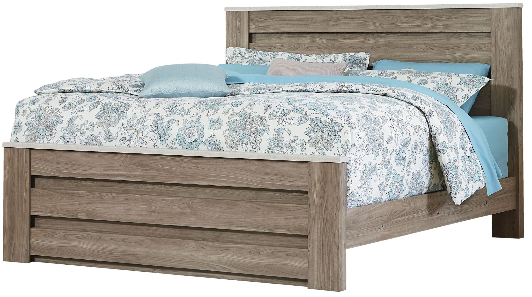 Stonehill Weathered Oak King Poster Mansion Bed from Standard Furniture