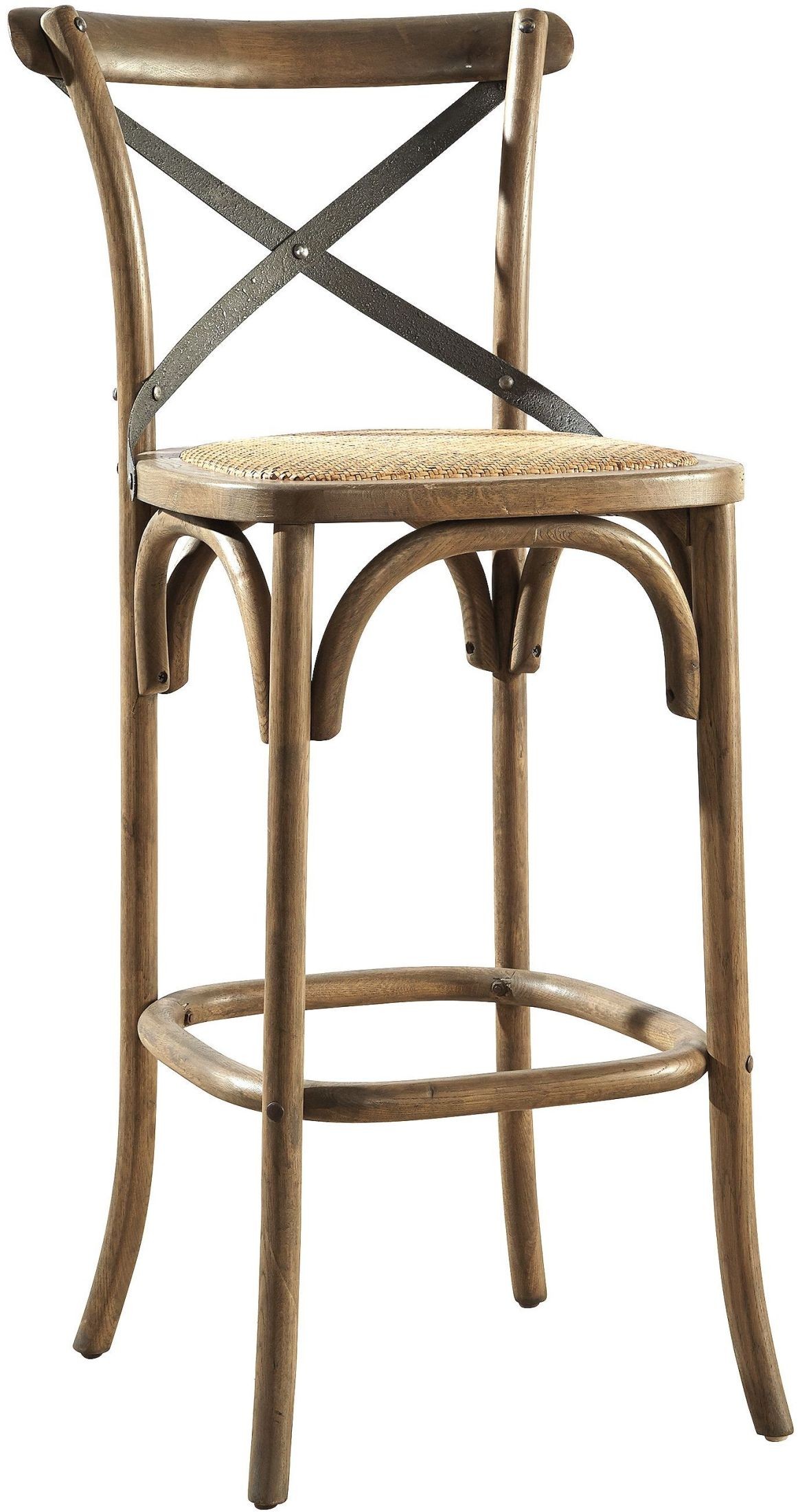 Bentwood Steam Bent Metal Back Bar Stool Set of 2 from Furniture Classics Coleman Furniture