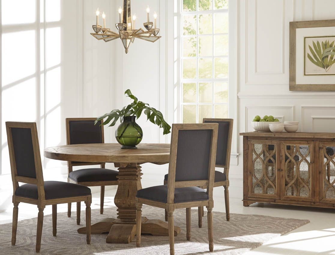 Manor House Distressed Round Dining Table from Furniture Classics