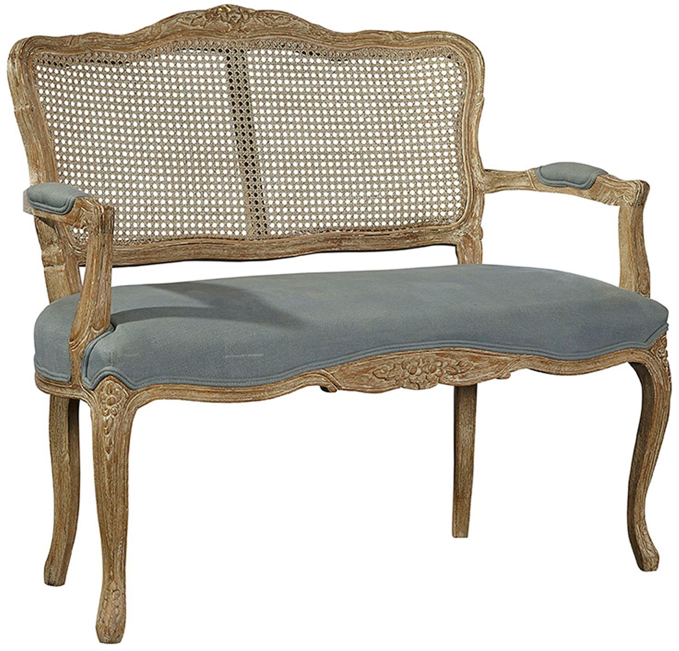 Azure Blue Settee from Furniture Classics Coleman Furniture