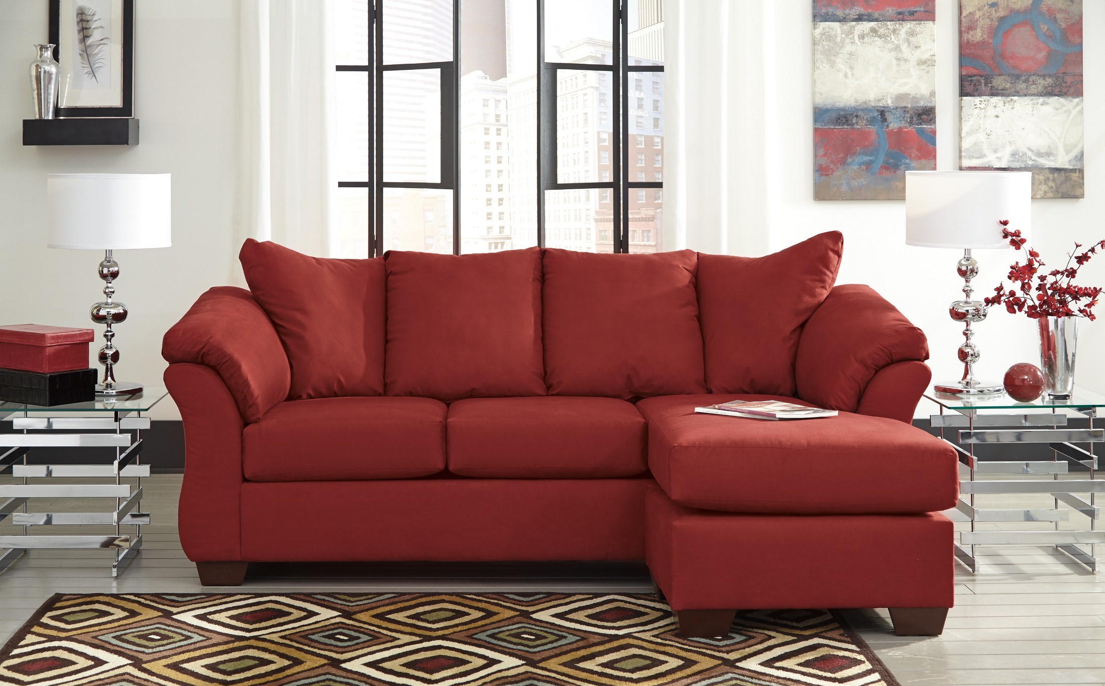 Darcy Salsa Chaise Sectional from Ashley (7500118) Coleman Furniture