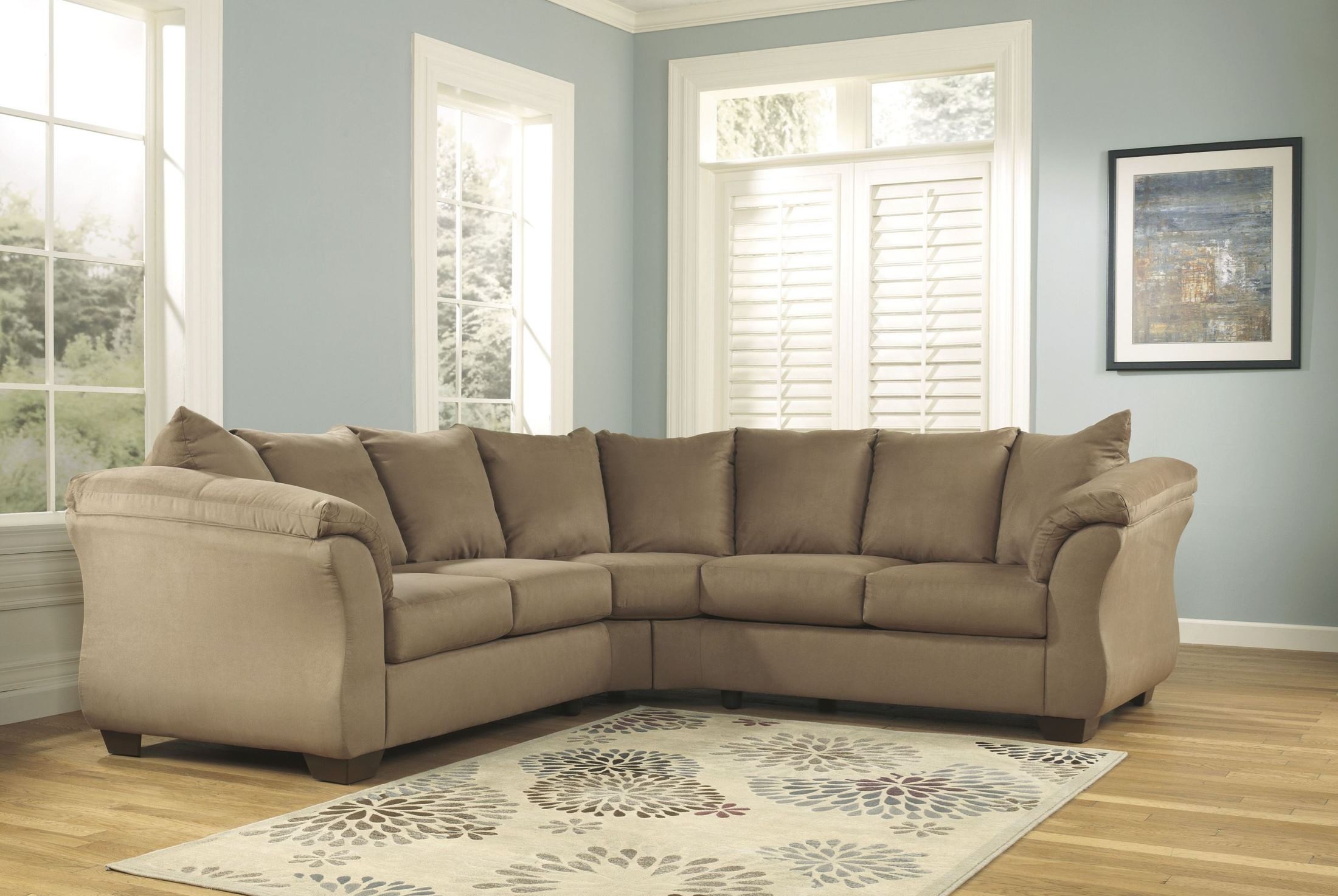 Darcy Mocha Sectional from Ashley (750025556) Coleman Furniture