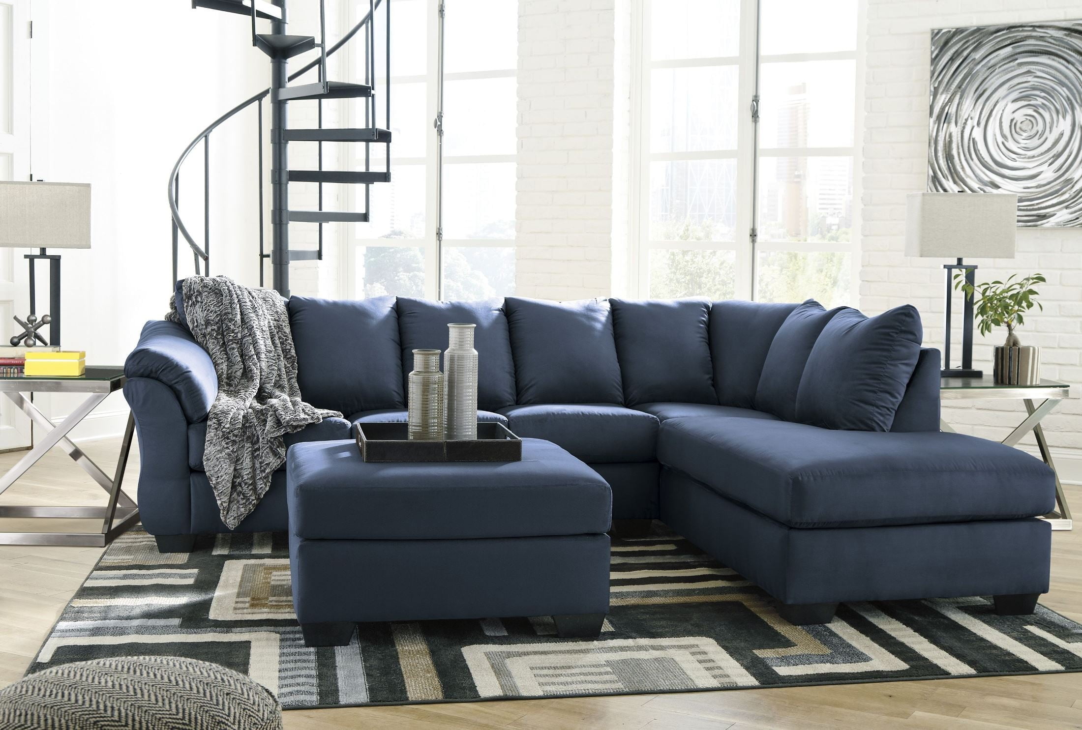 Darcy Blue RAF Sectional from Ashley Coleman Furniture