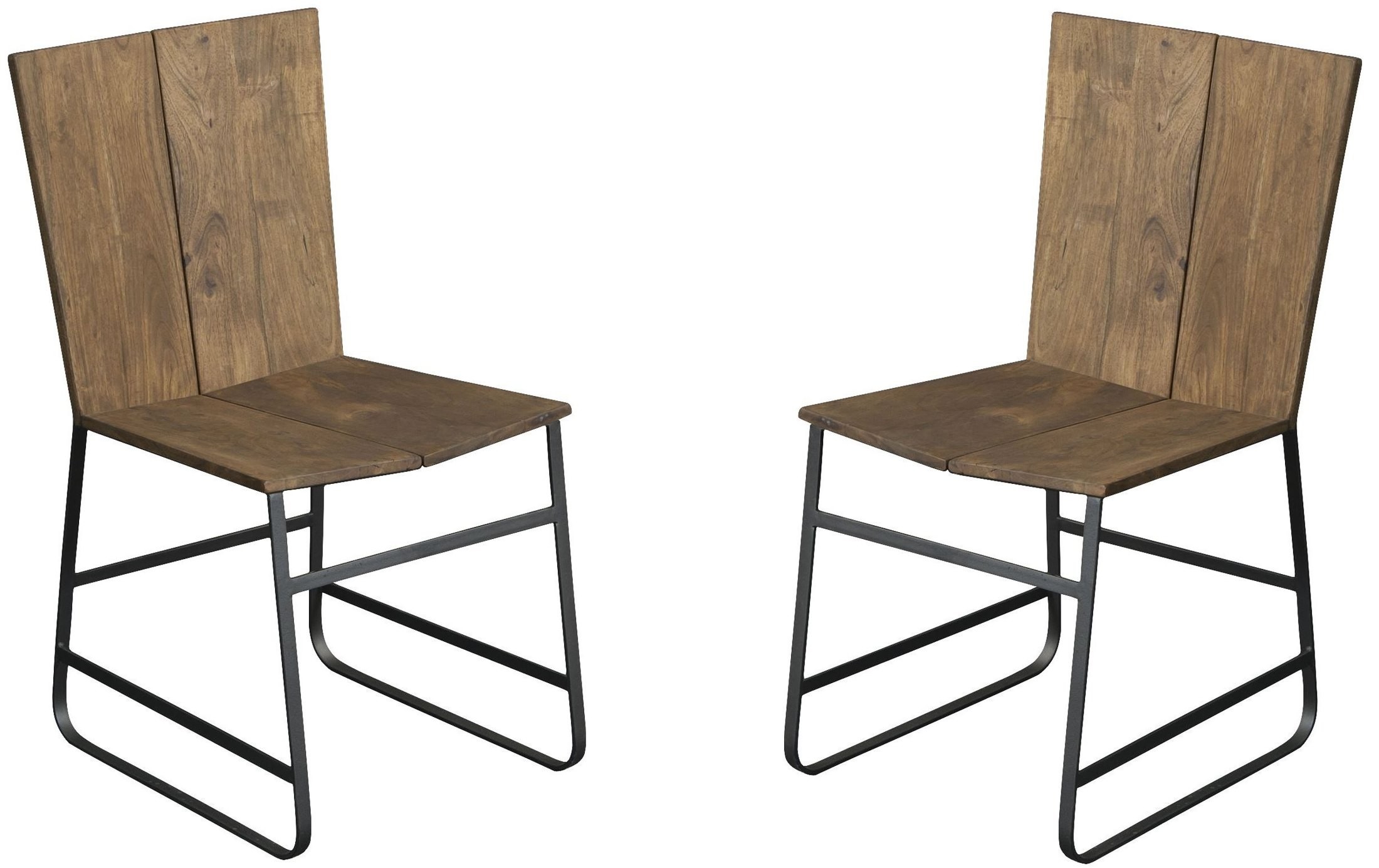Sequoia Light Brown Acacia Dining Chair Set of 2 from Coast to Coast (75356) Coleman Furniture