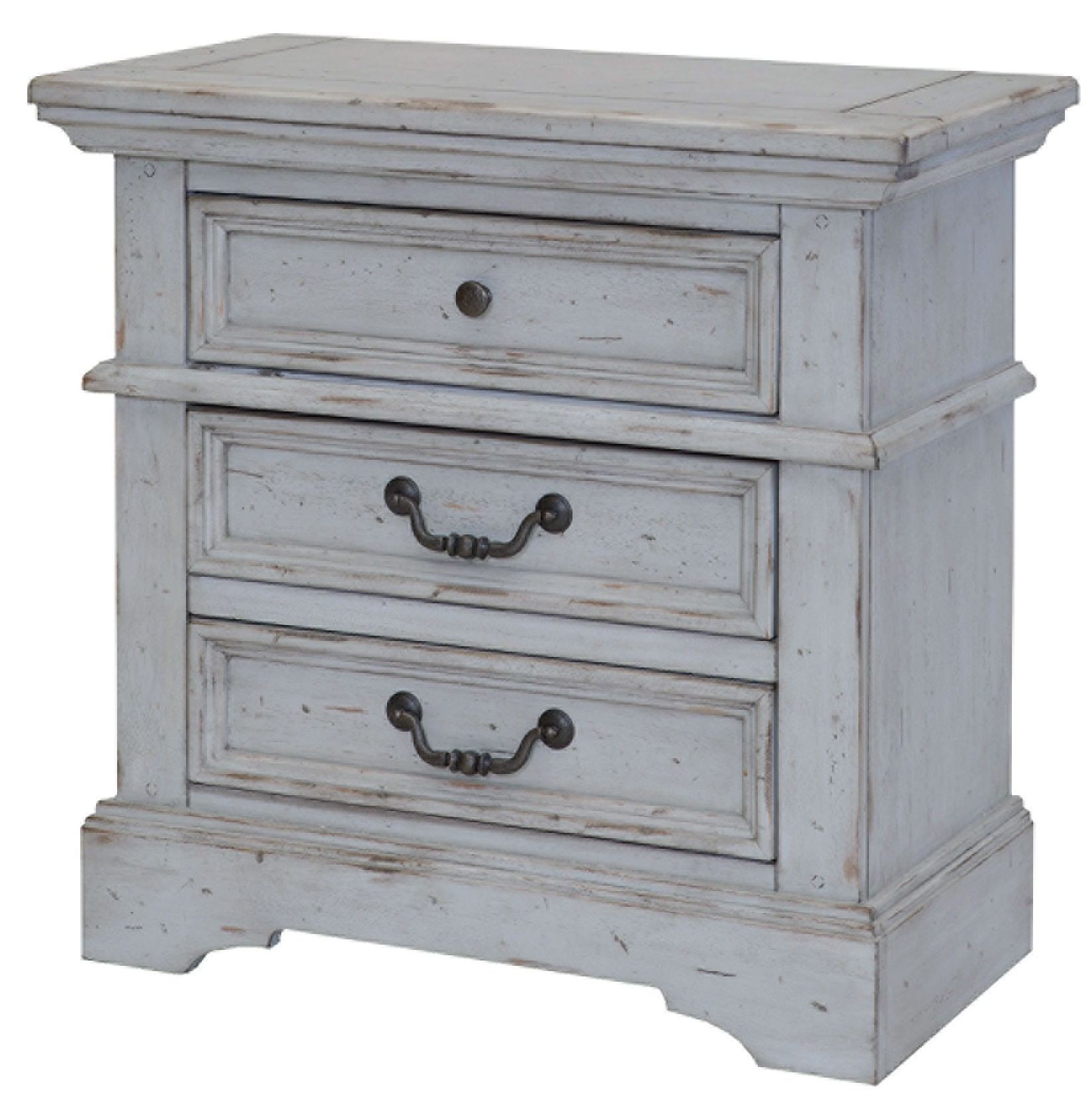 Stonebrook Antique Gray Nightstand from American Woodcrafters Coleman