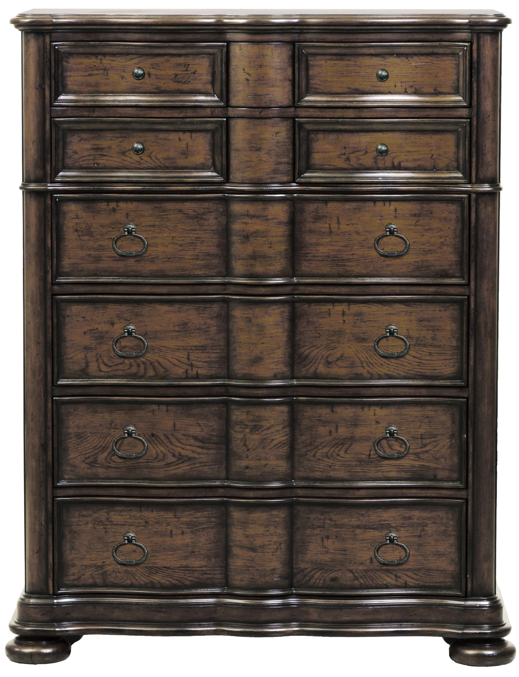 Quentin Aged Chestnut Drawer Chest from Pulaski (789124) Coleman