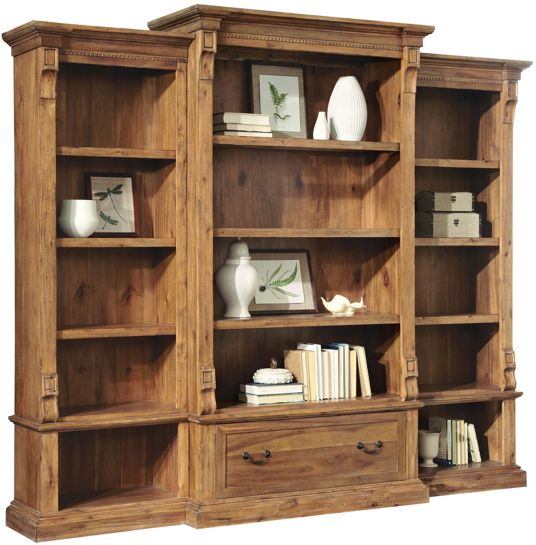 Brown Executive Bookcase Set from Hekman Furniture Coleman Furniture