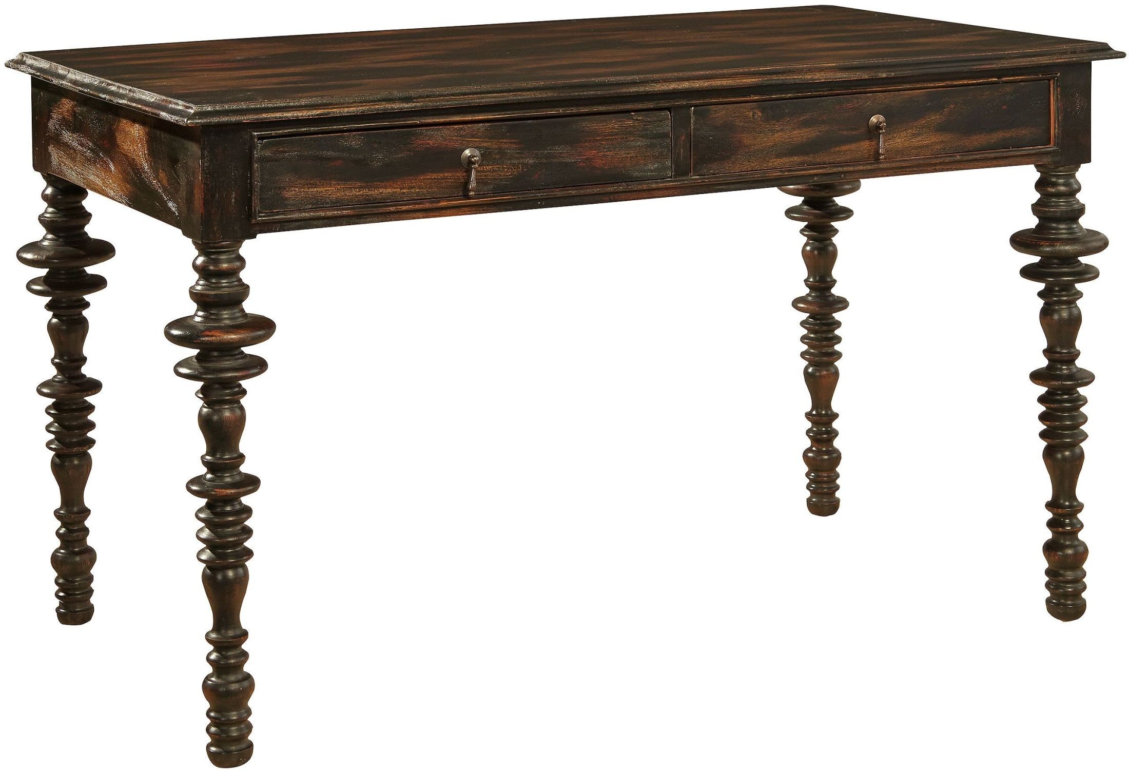 Black Turned Leg Desk from Furniture Classics Coleman Furniture