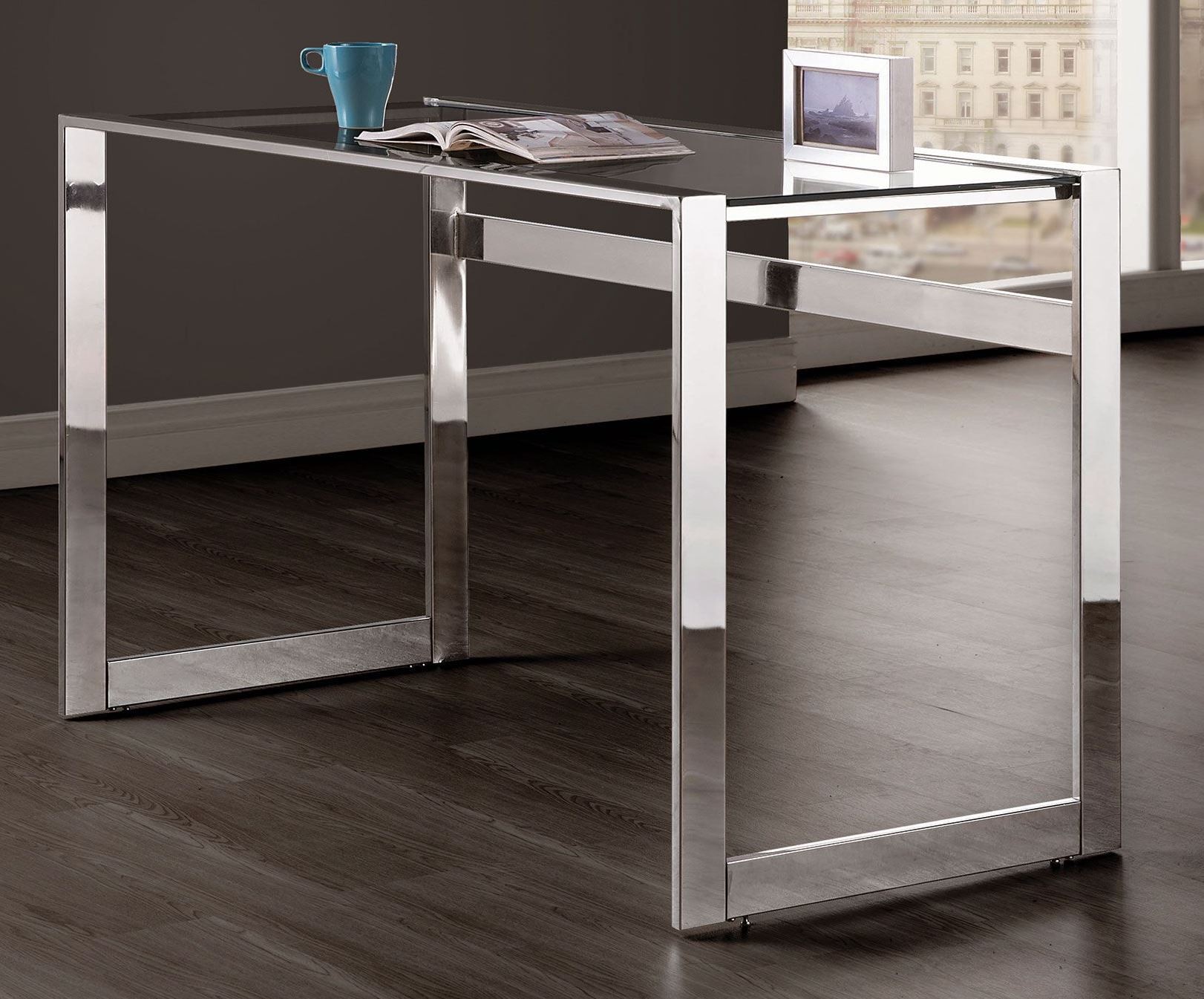 Chrome Writing Desk from Coaster Coleman Furniture
