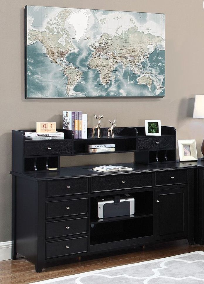 Preater Black Credenza With Hutch from Coaster Coleman Furniture