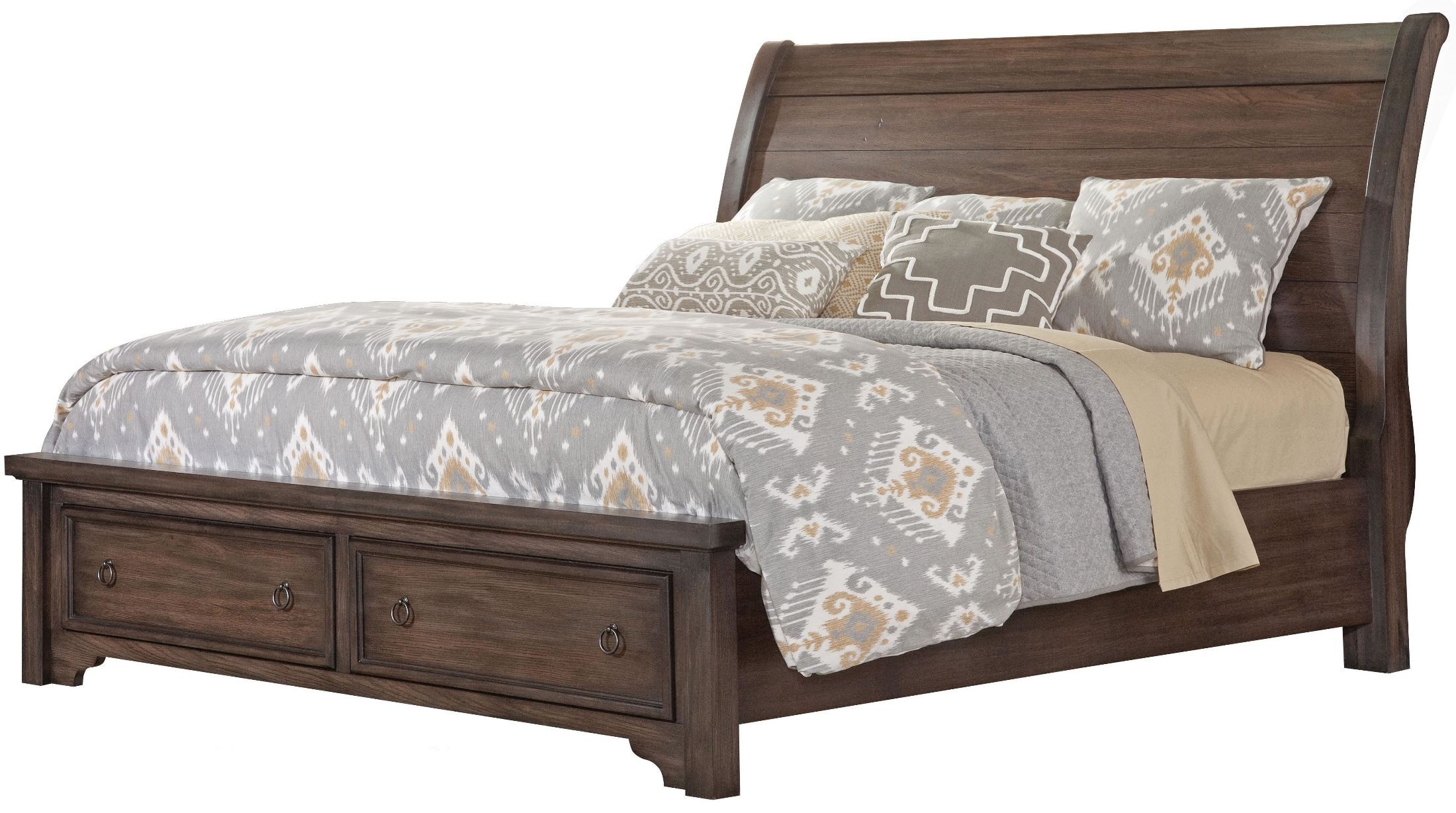 Whiskey Barrel King Sleigh Bed Set Whiskey Barrel King Sleigh Bed Set