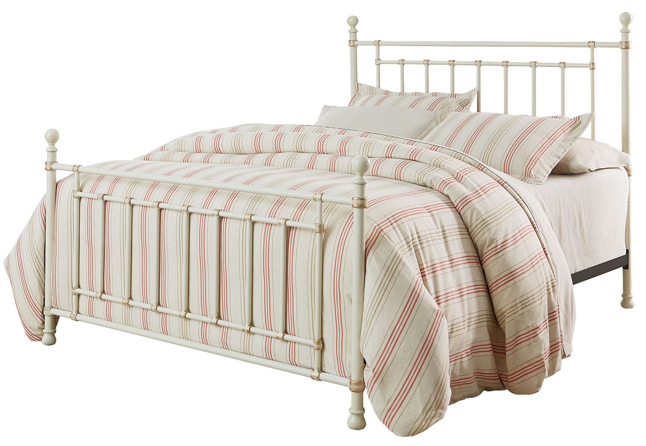 Bennington White Queen Metal Bed from Standard Furniture | Coleman