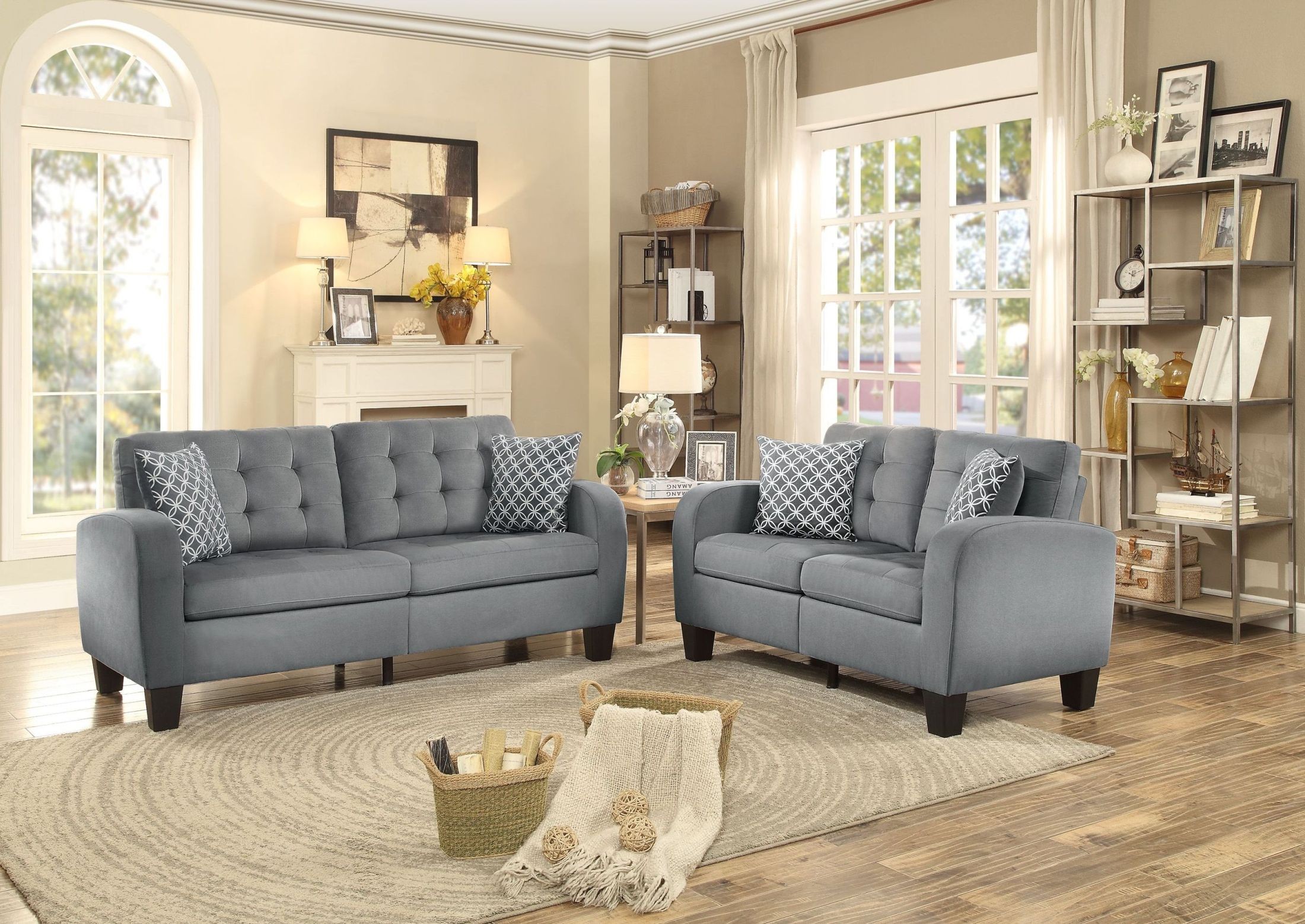 Sinclair Grey Living Room Set from Homelegance Coleman Furniture
