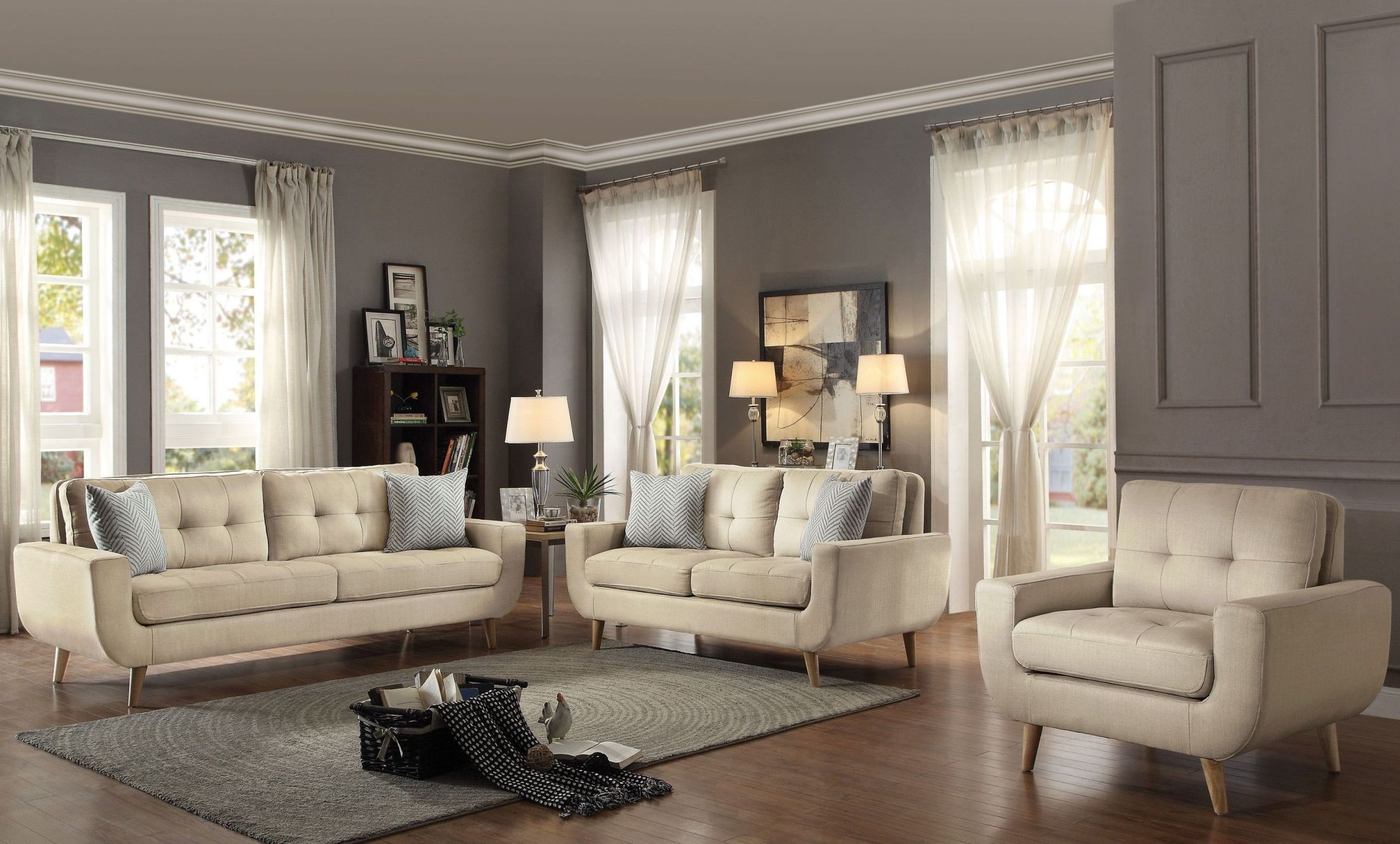 Deryn Beige Living Room Set from Homelegance Coleman Furniture
