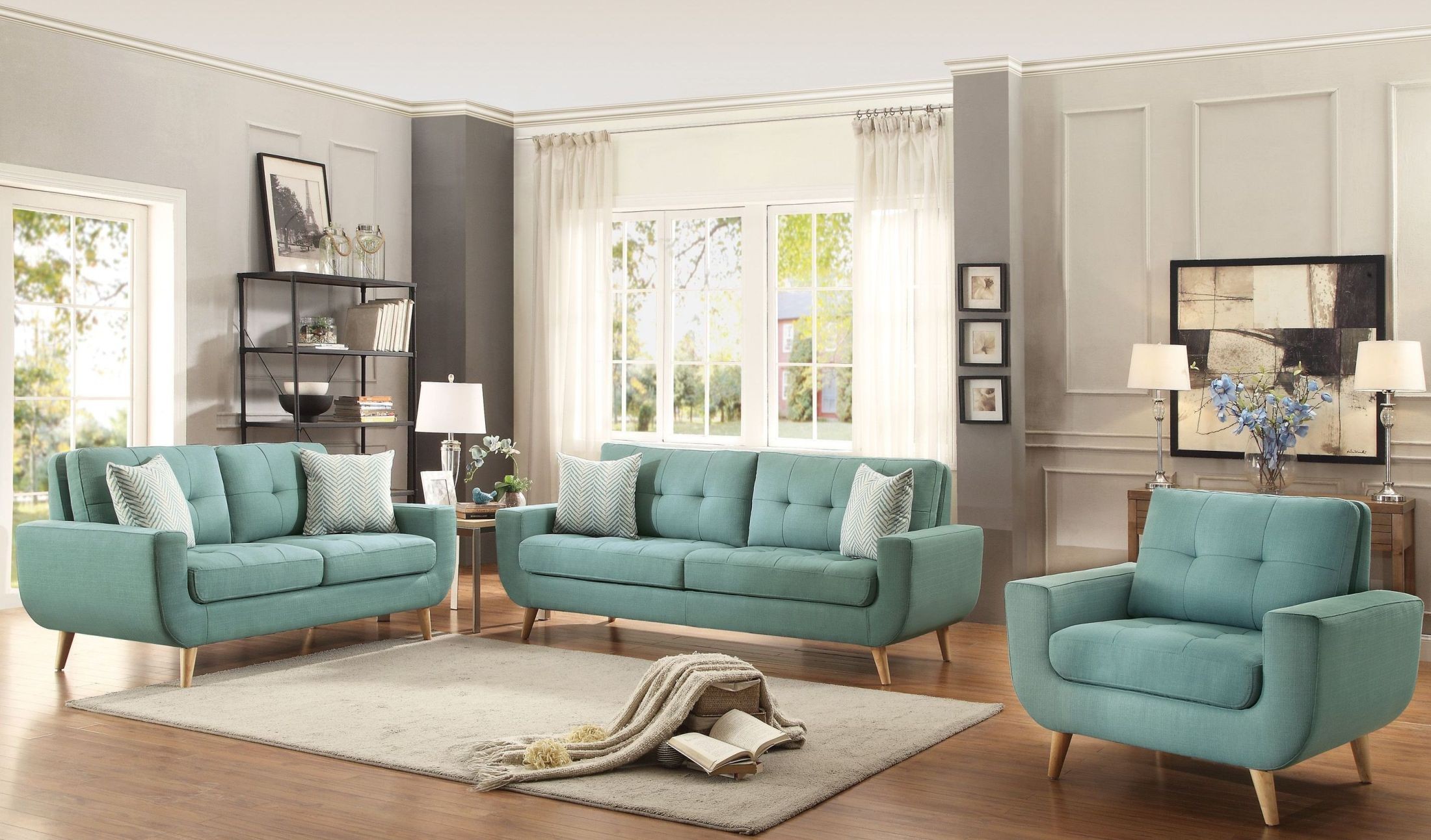 Deryn Blue Living  Room  Set  from Homelegance Coleman 