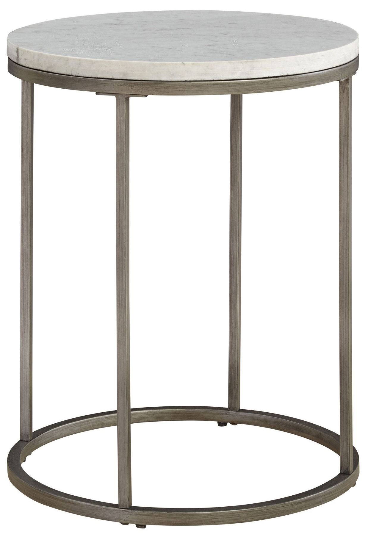 Alana Acacia Marble Top Round End Table from Casana Coleman Furniture