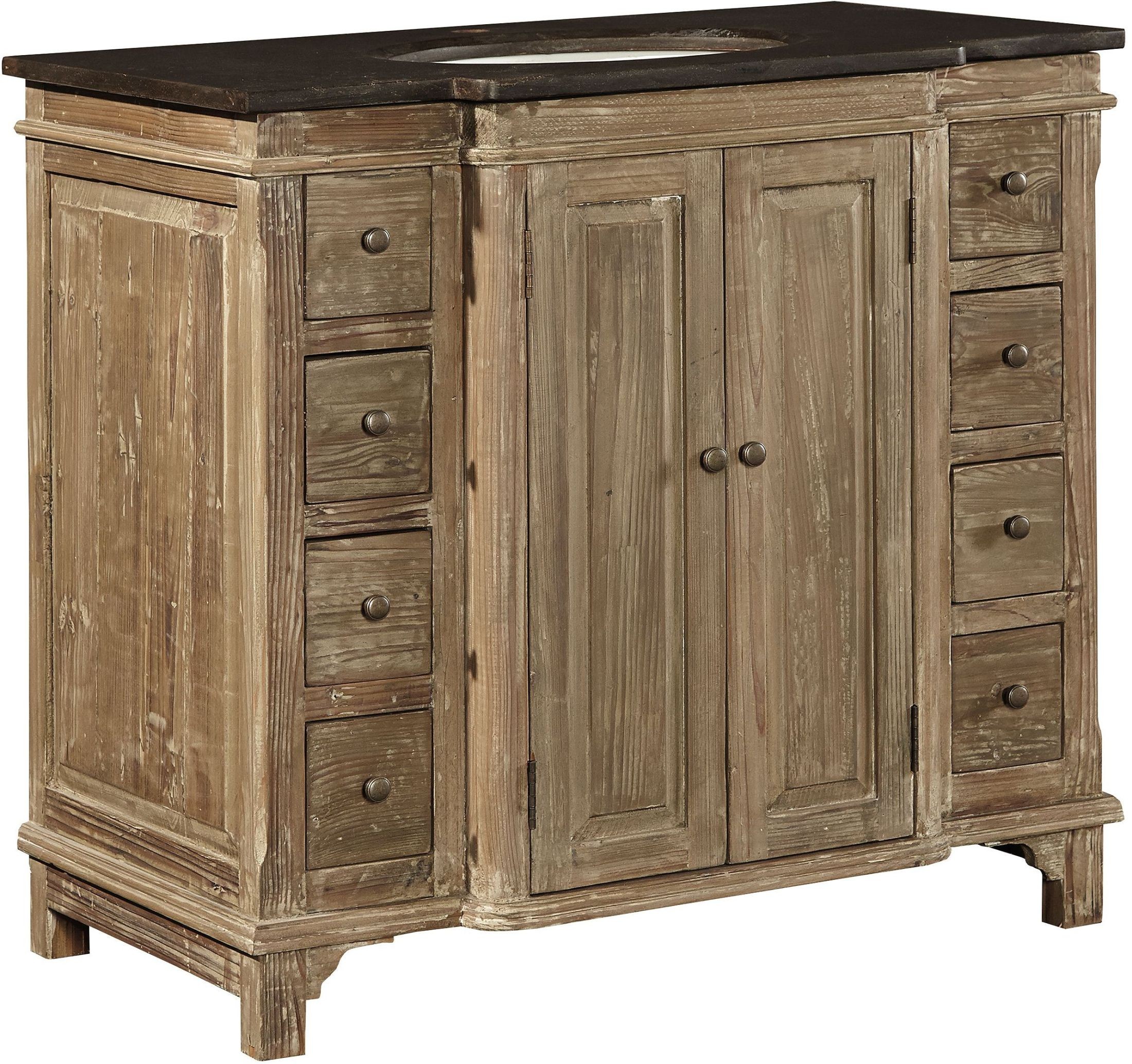 Reclaimed Pine Brown Vanity from Furniture Classics Coleman Furniture