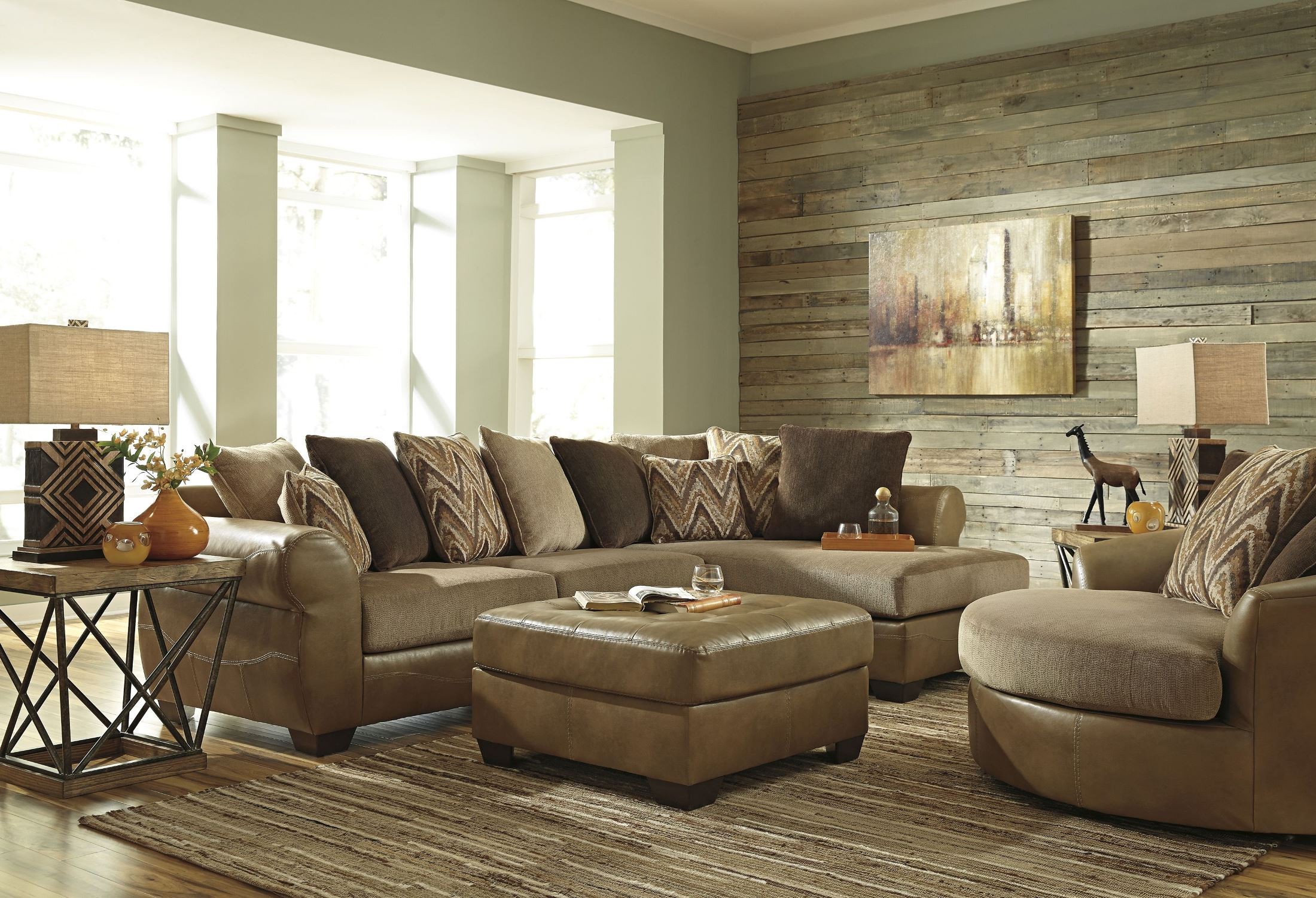 Declain Sand RAF Sectional From Ashley 8630217 66 Coleman Furniture