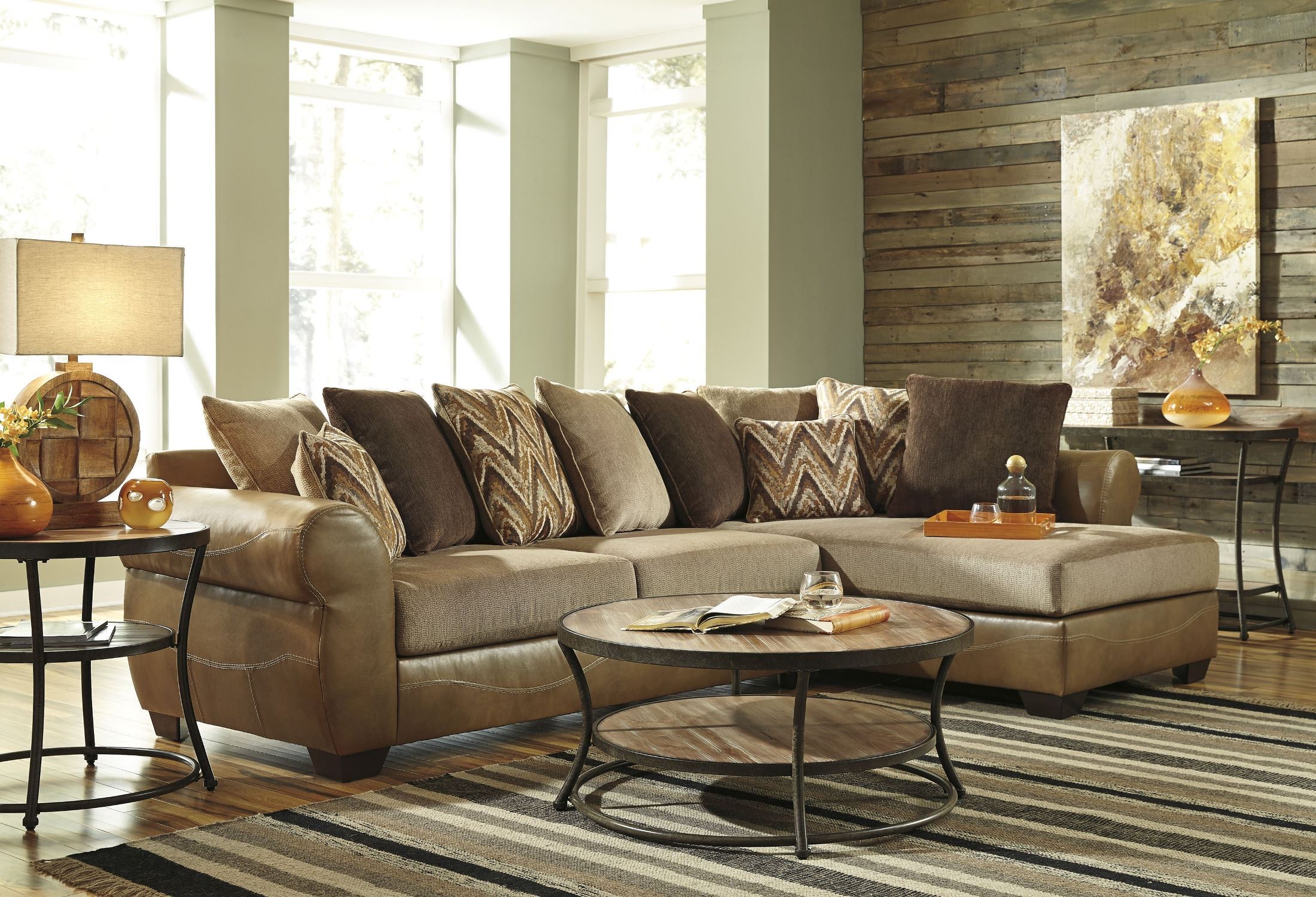 Nartina Round End Table from Ashley (T8056) Coleman Furniture