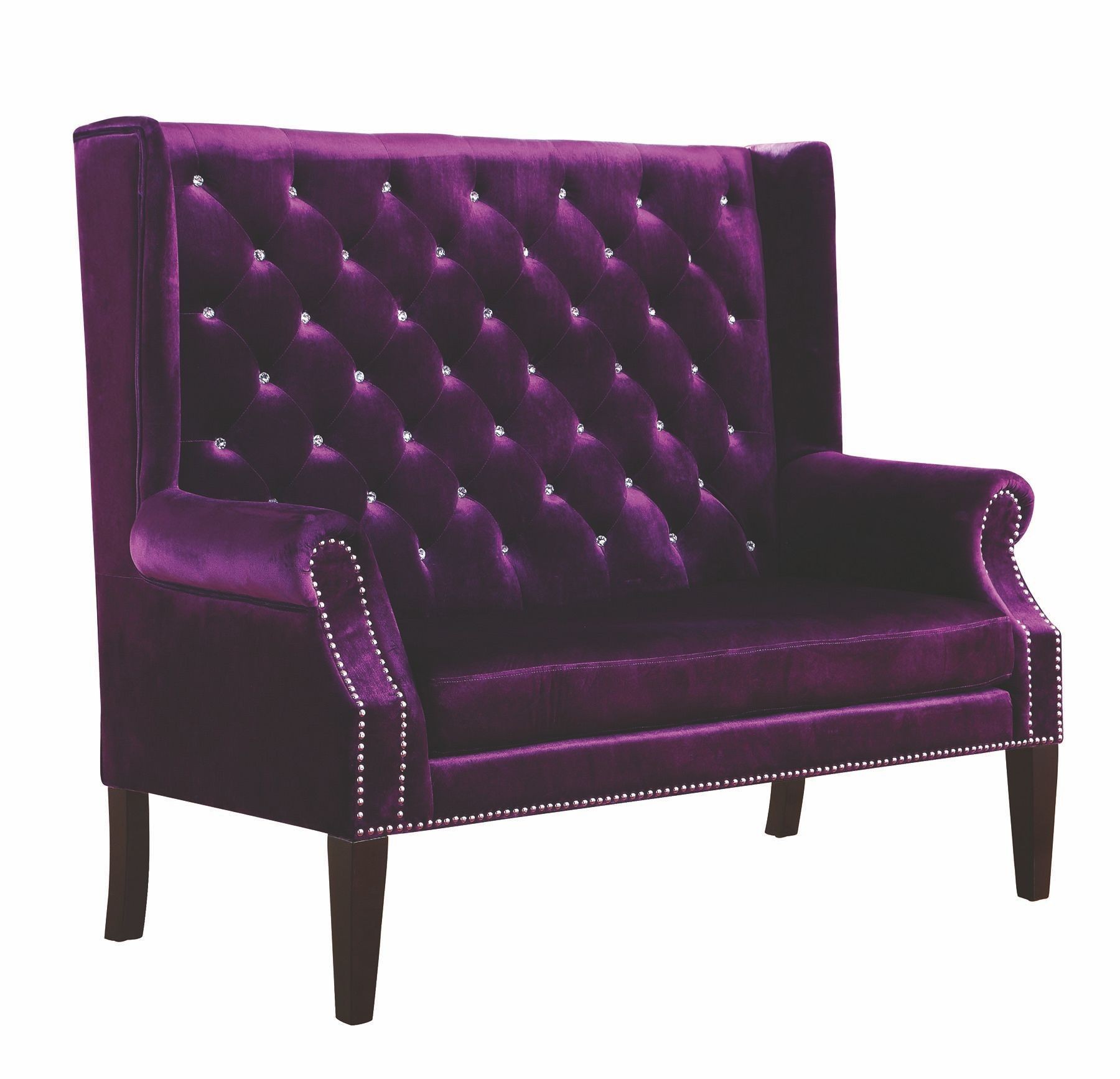 Purple Settee from Coaster Coleman Furniture