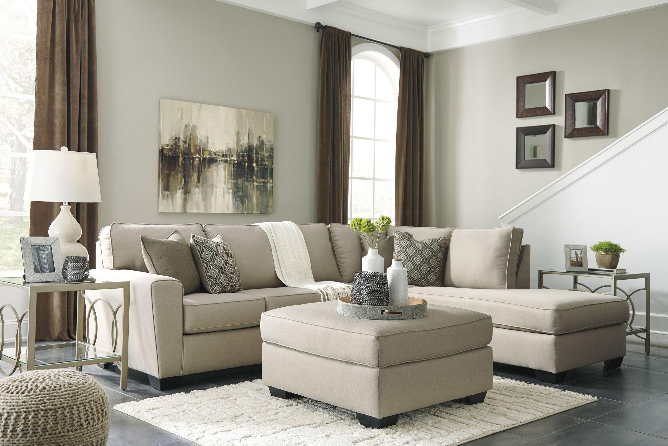 Calicho Ecru RAF Sectional from Ashley | Coleman Furniture
