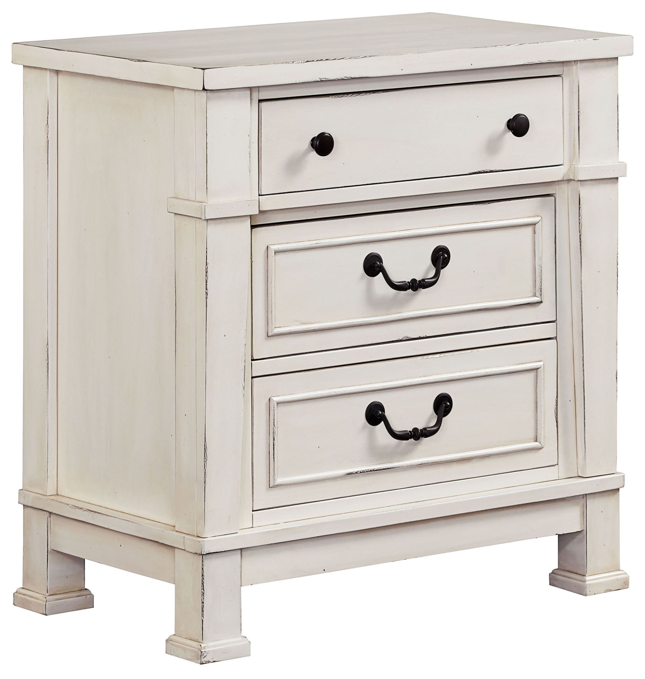 Chesapeake Bay Vintage Chalk White Nightstand from Standard Furniture