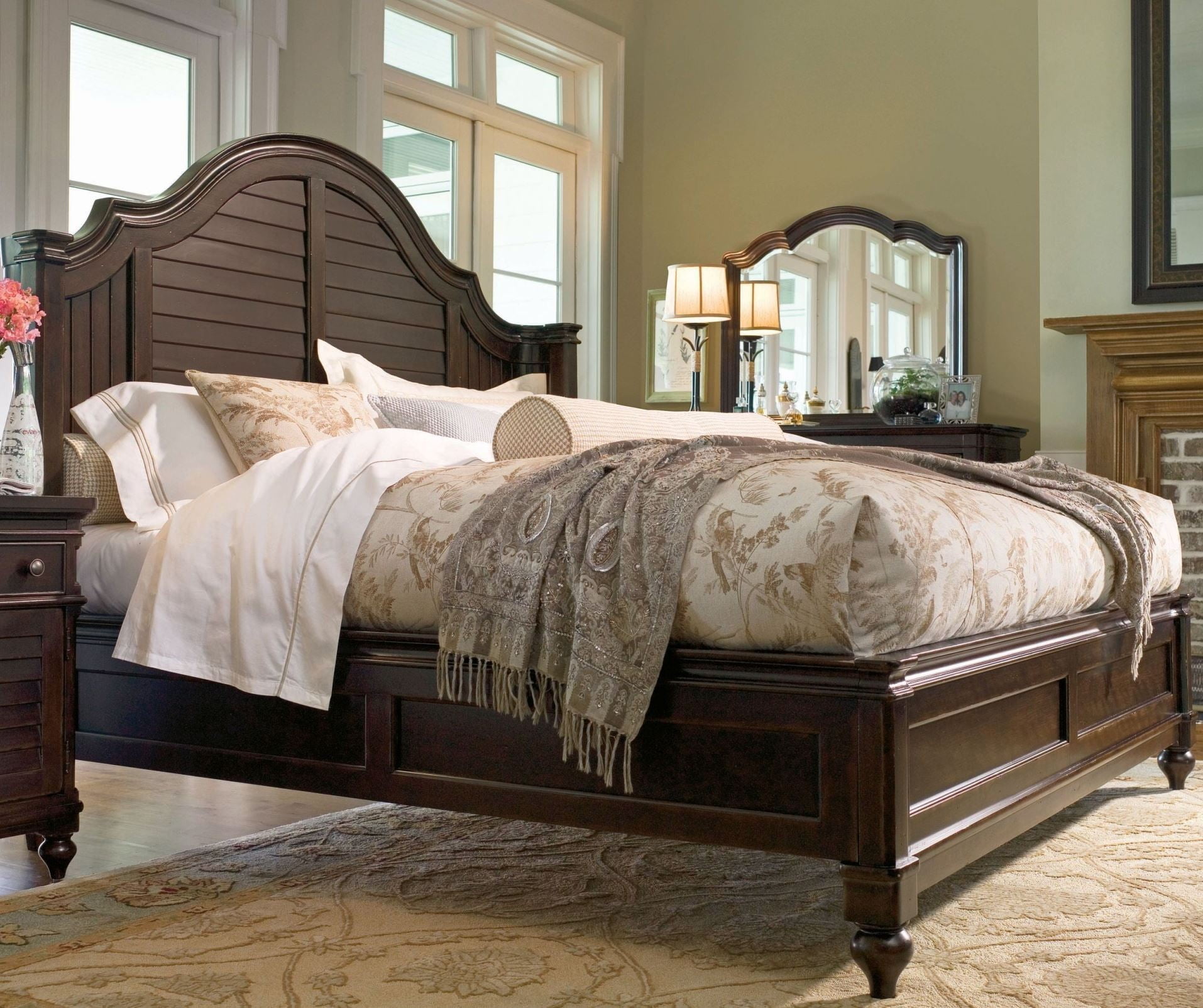 Paula Deen Home Tobacco Steel Magnolia King Bed from Paula ...