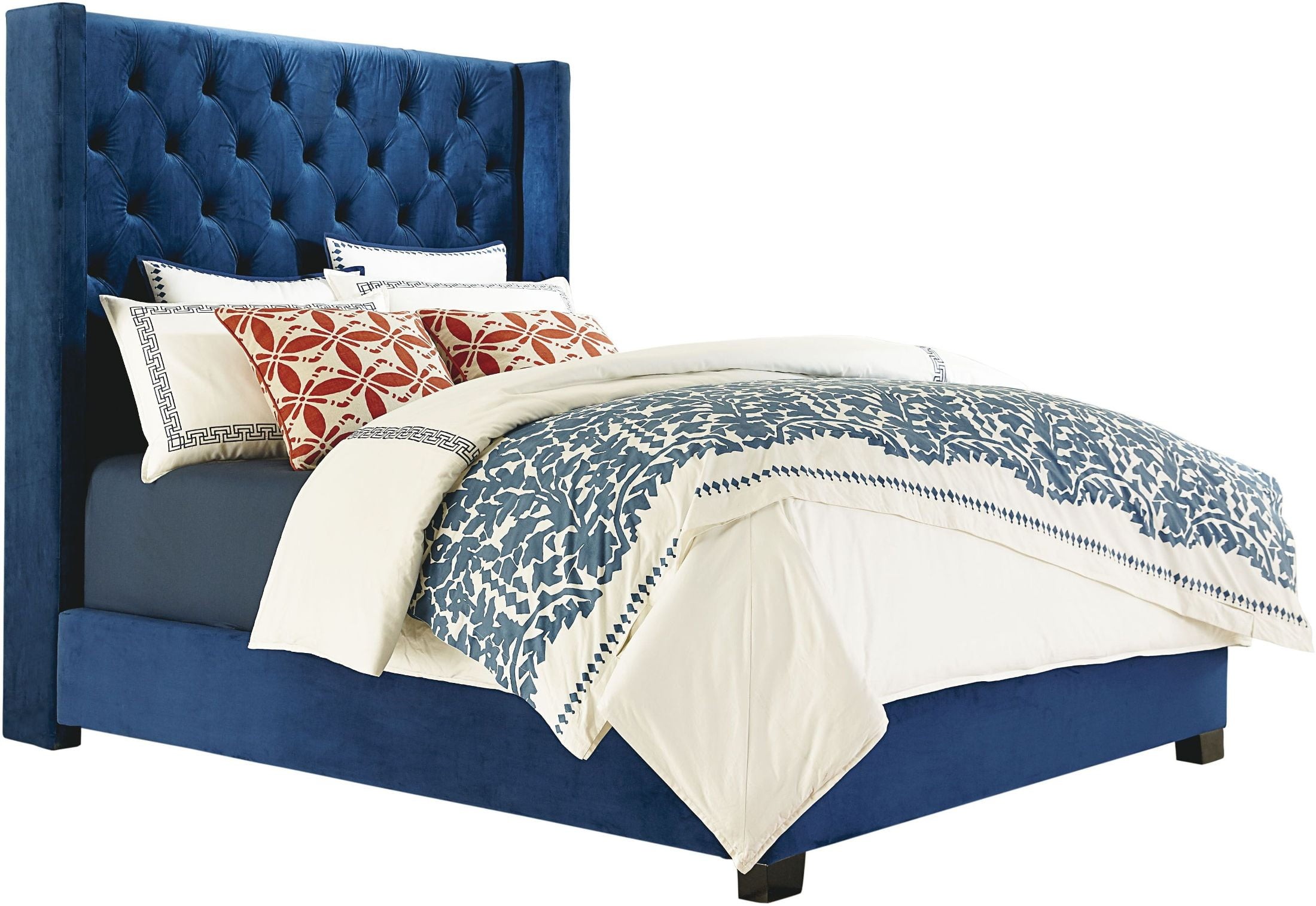 Westerly Blue King Upholstered Bed from Standard Furniture Coleman