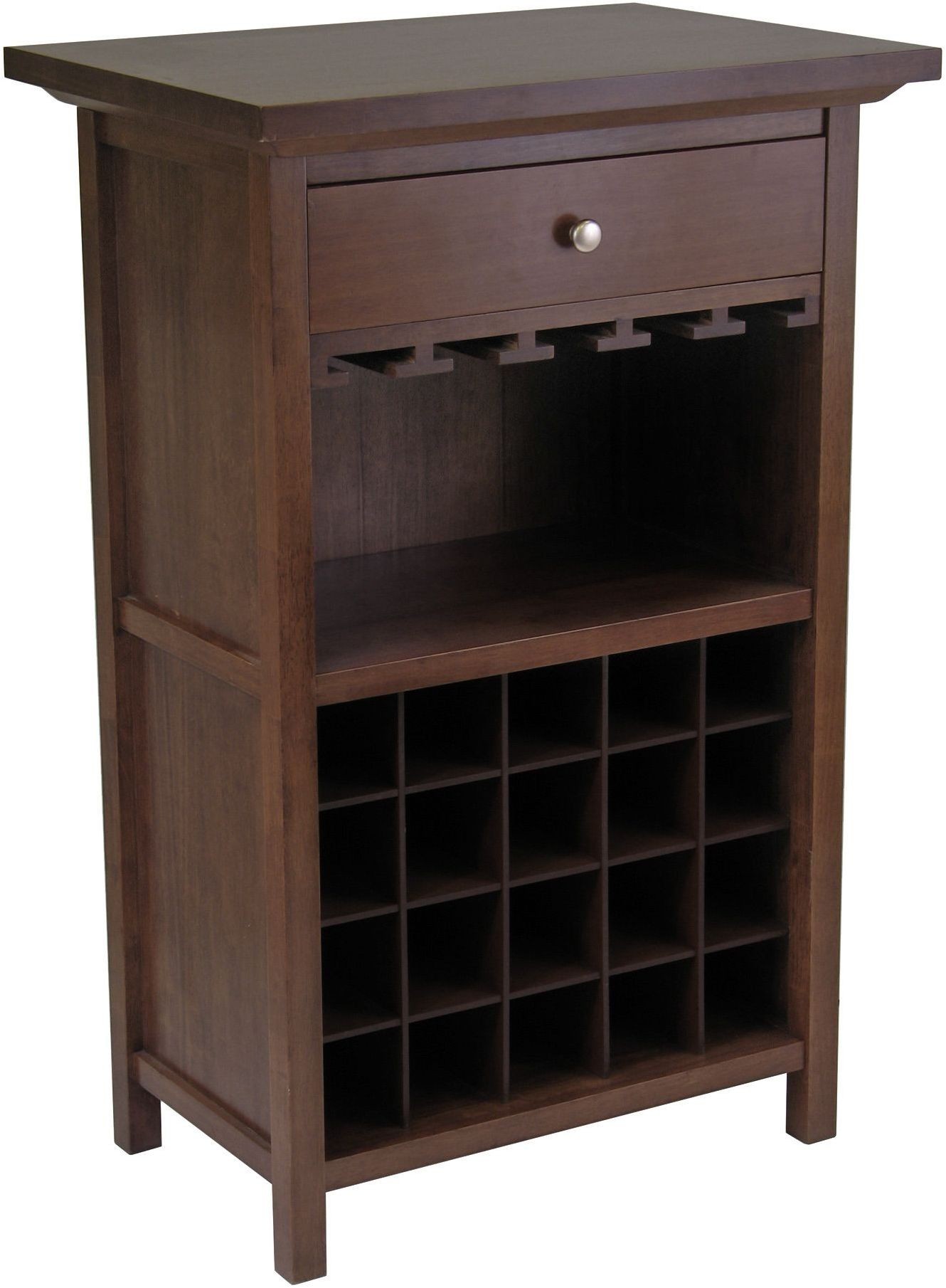 Chablis Antique Walnut Wine from WinsomeWood Coleman Furniture