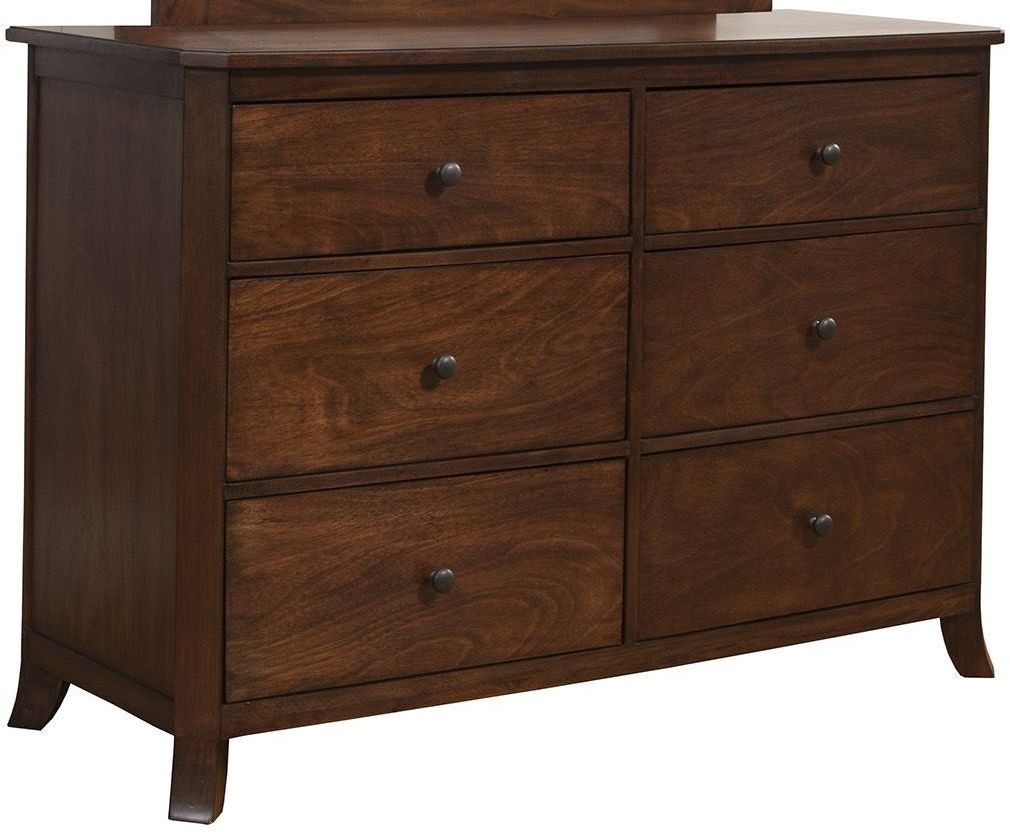 Baker Mahogany 6 Drawer Dresser from Alpine Coleman Furniture