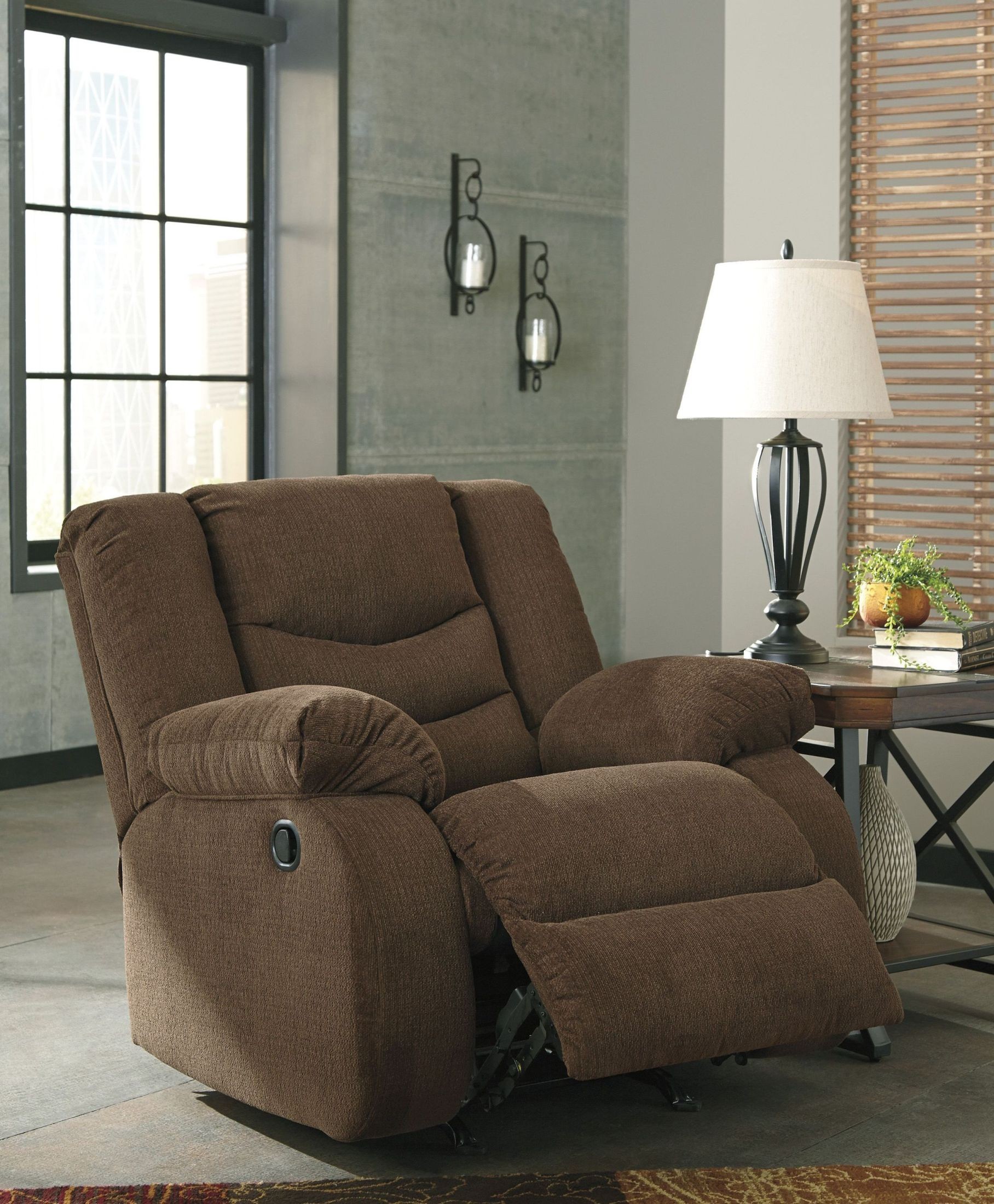 Tulen Chocolate Rocker Recliner from Ashley Coleman Furniture