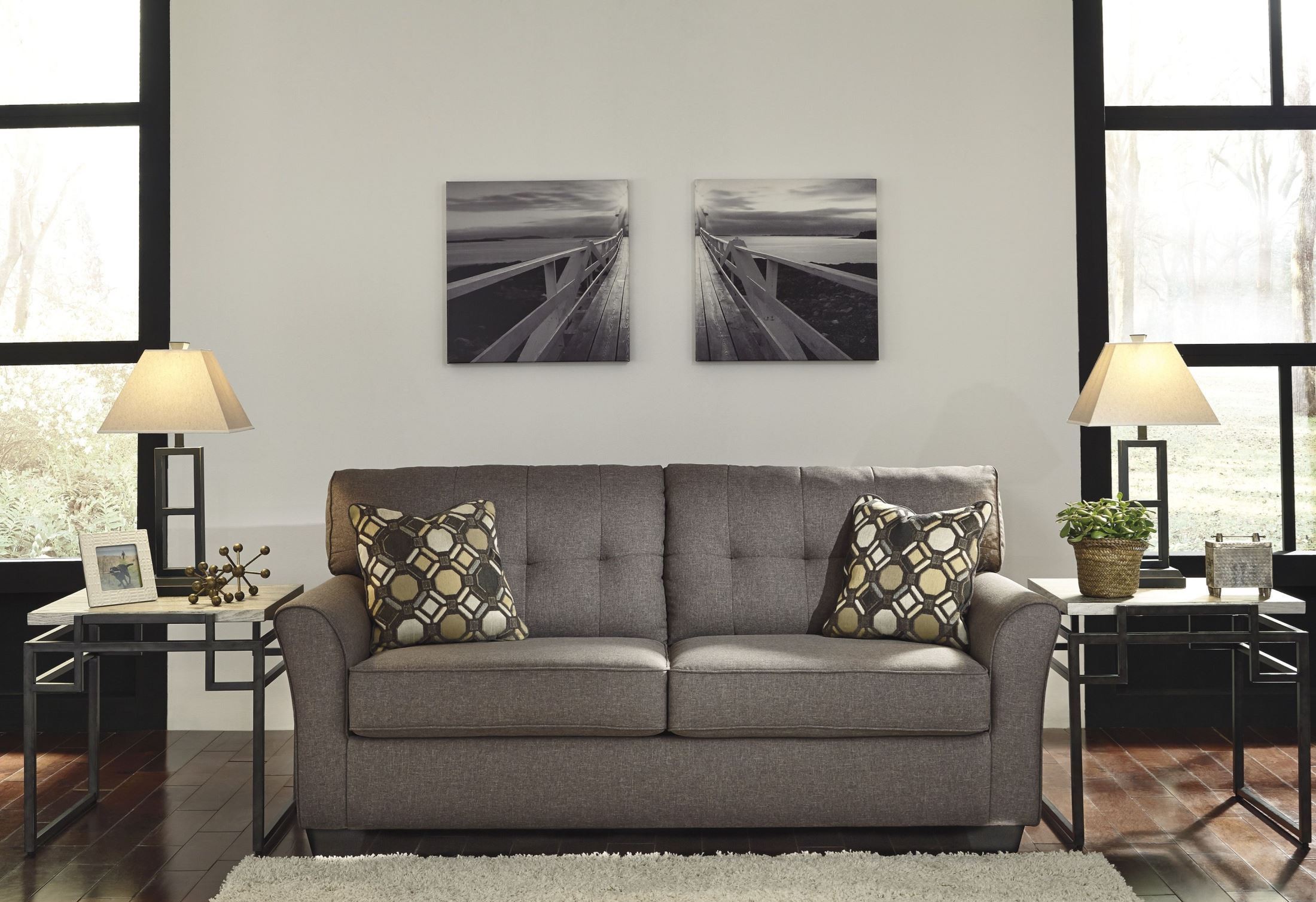 tibbee slate sofa from ashley 9910138 coleman furniture