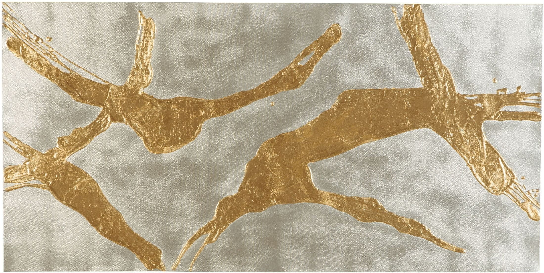 Kasondra Gold and Silver Wall Art from Ashley Coleman Furniture