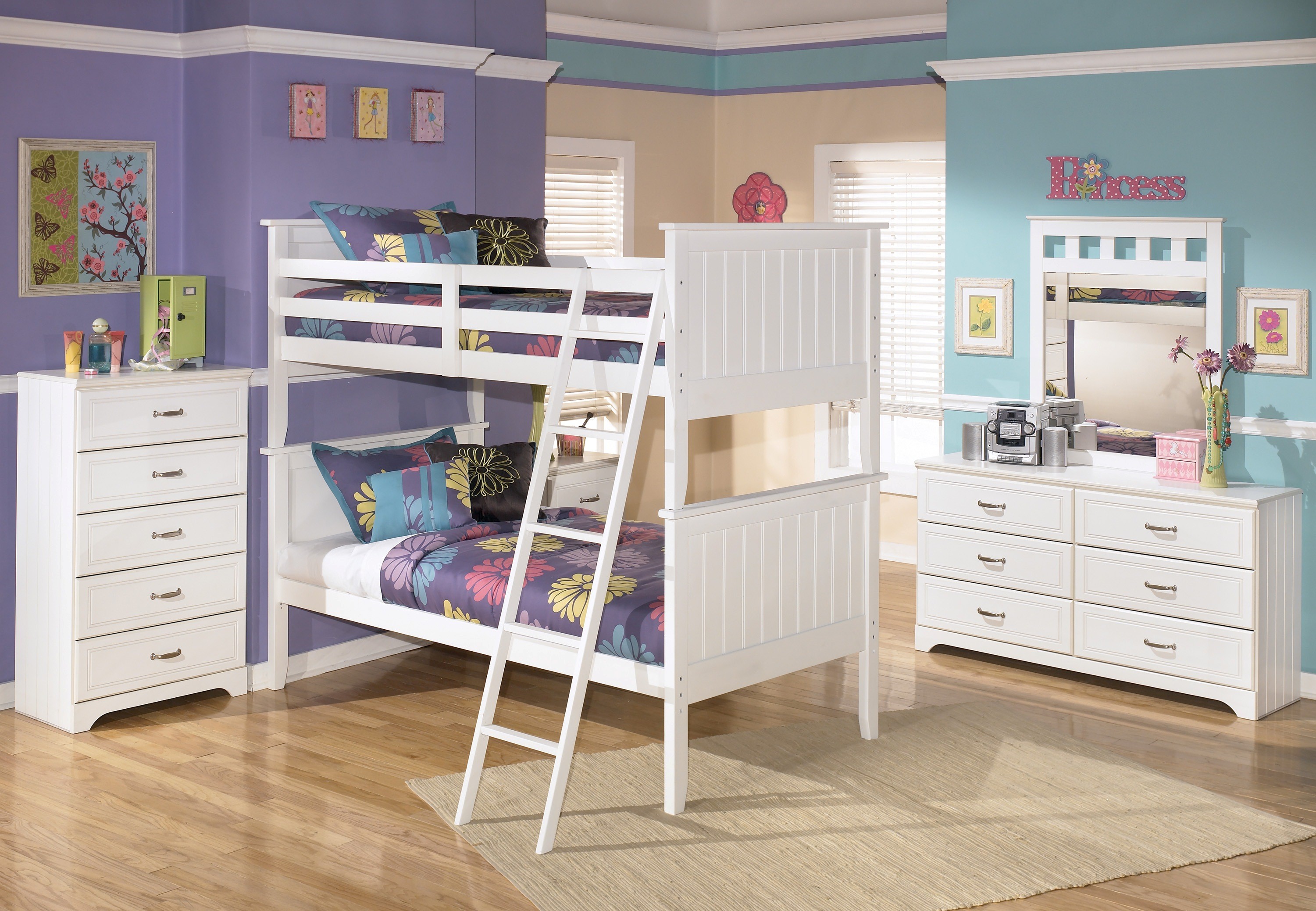 Lulu Bunk Bedroom Set from Ashley (B10259) Coleman Furniture