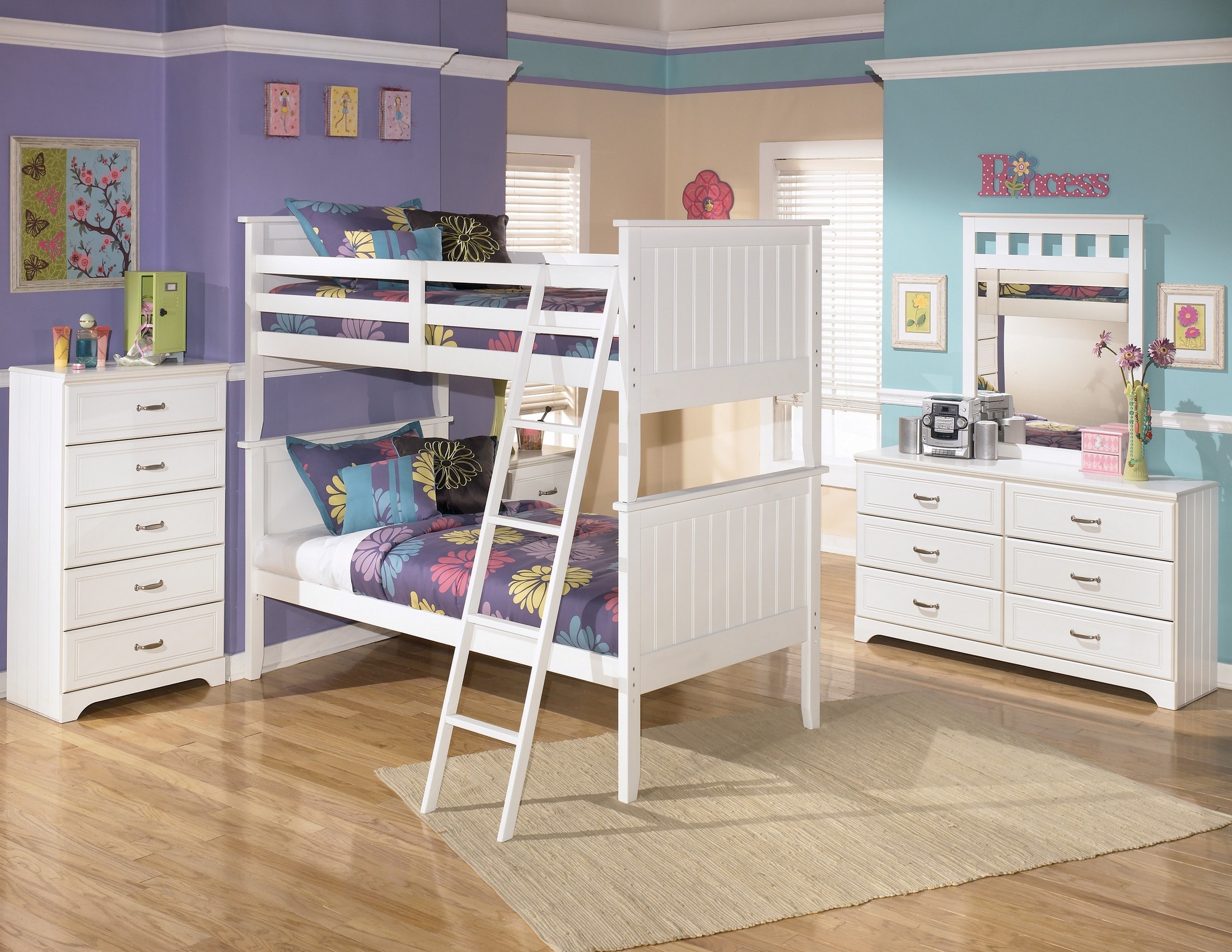 Lulu Bunk Bedroom Set from Ashley (B10259) Coleman Furniture