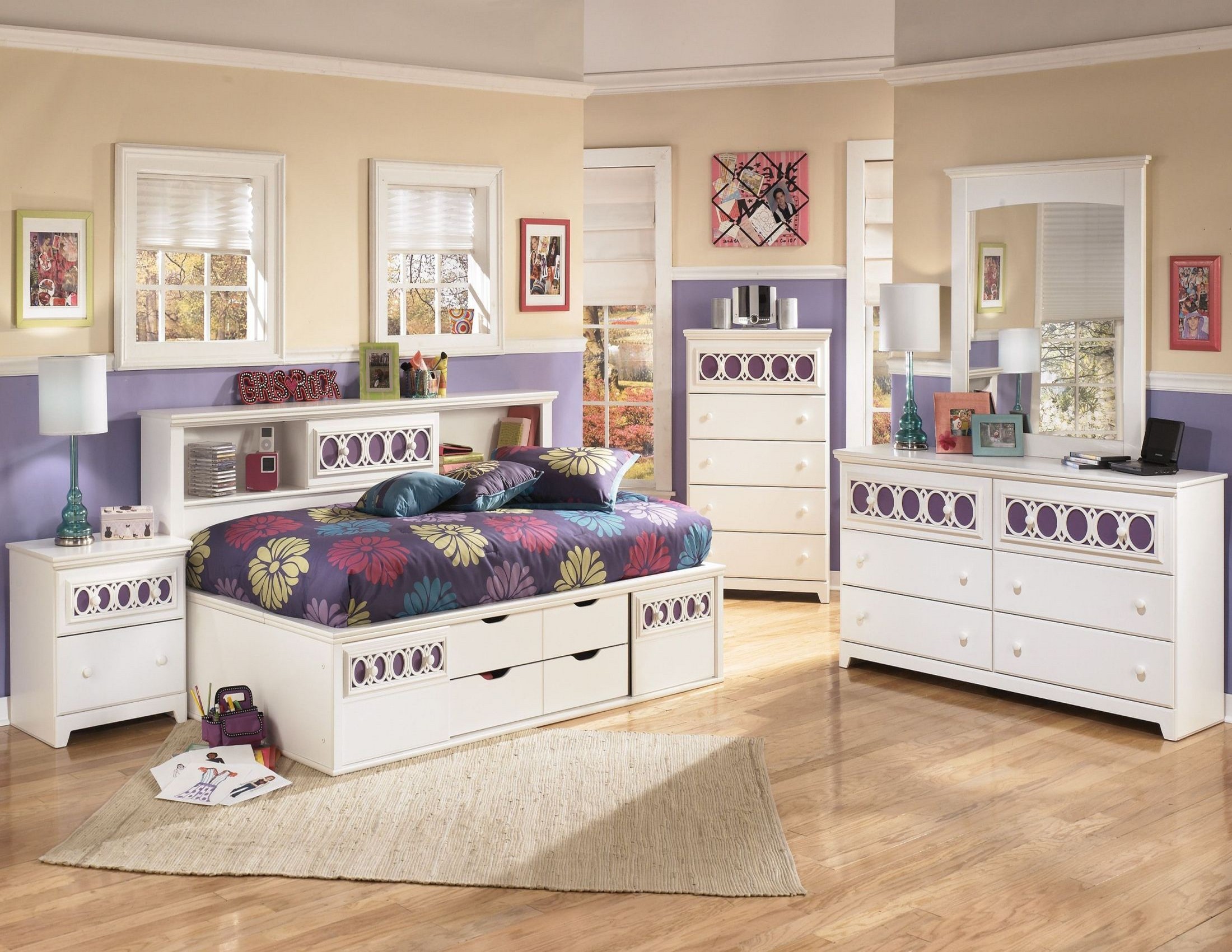 Zayley Bookcase Bedroom Set from Ashley (B131855182) Coleman Furniture