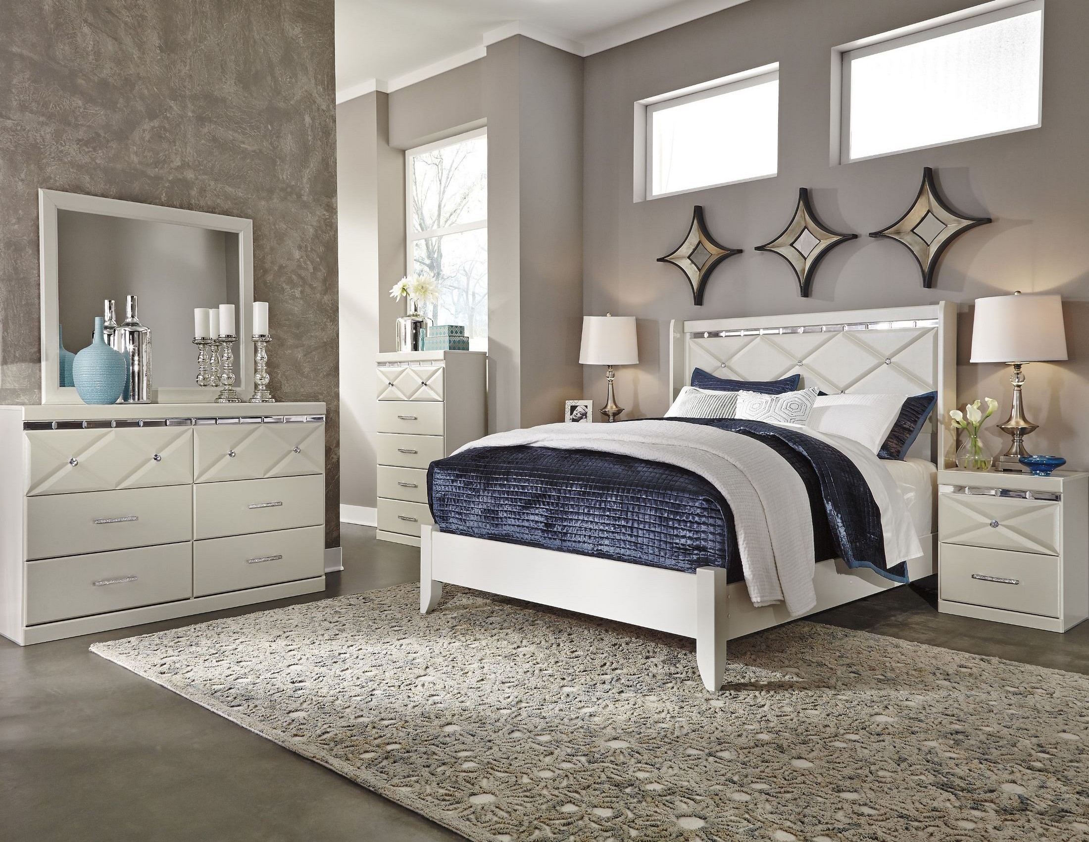 Dreamur Champagne Panel Bedroom Set from Ashley (B351-57 ...