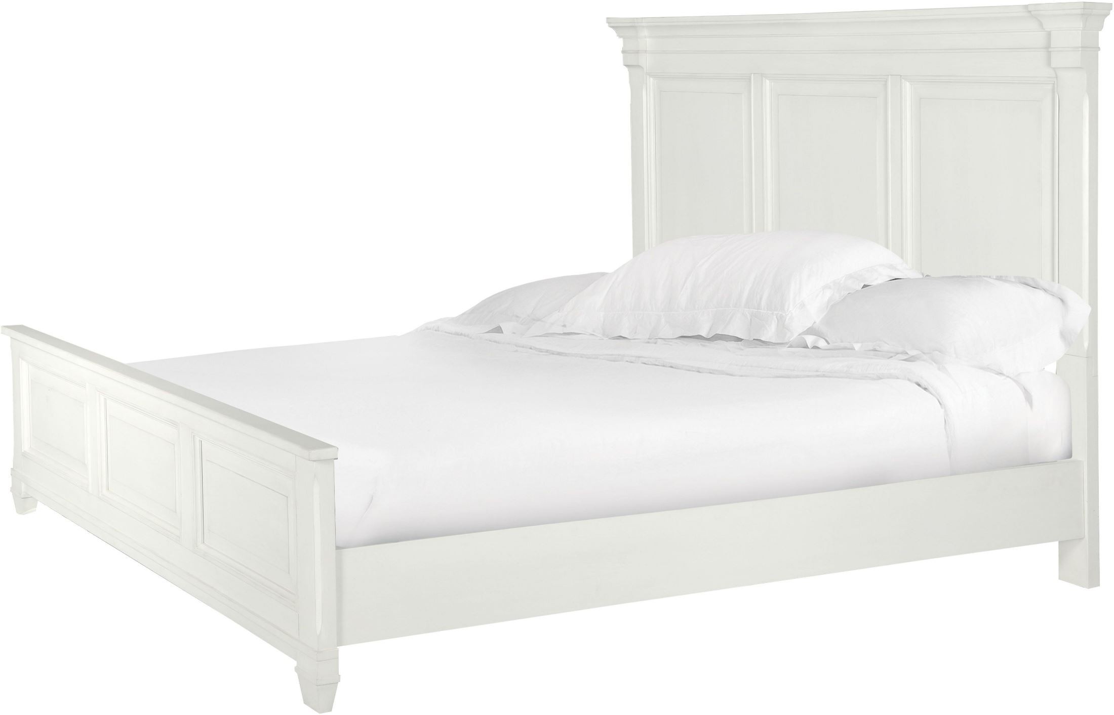 Brookfield Cotton White Queen Panel Bed from Magnussen Home Coleman