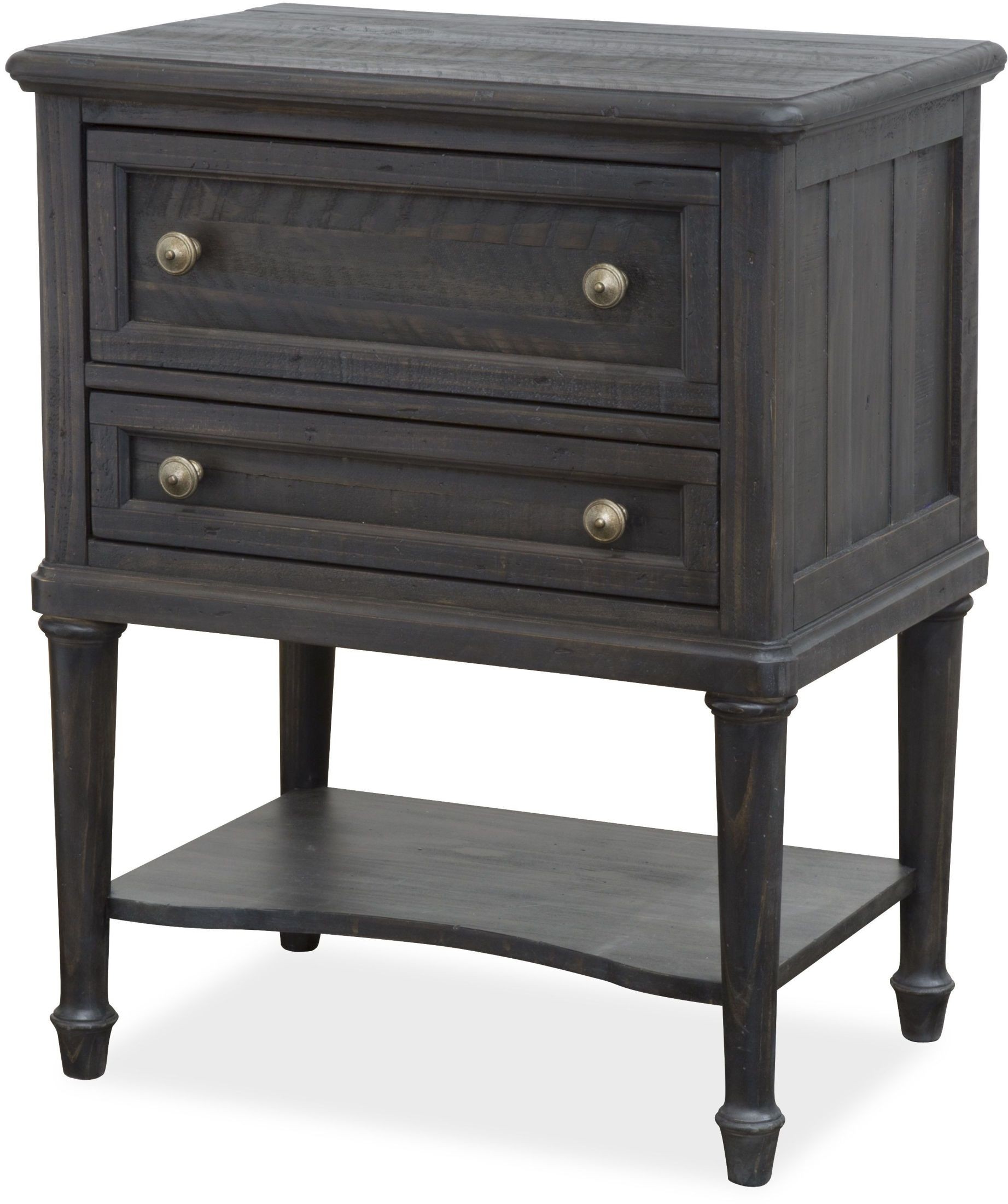 Bedford Corners Black Leg Nightstand from Magnussen Home Coleman Furniture