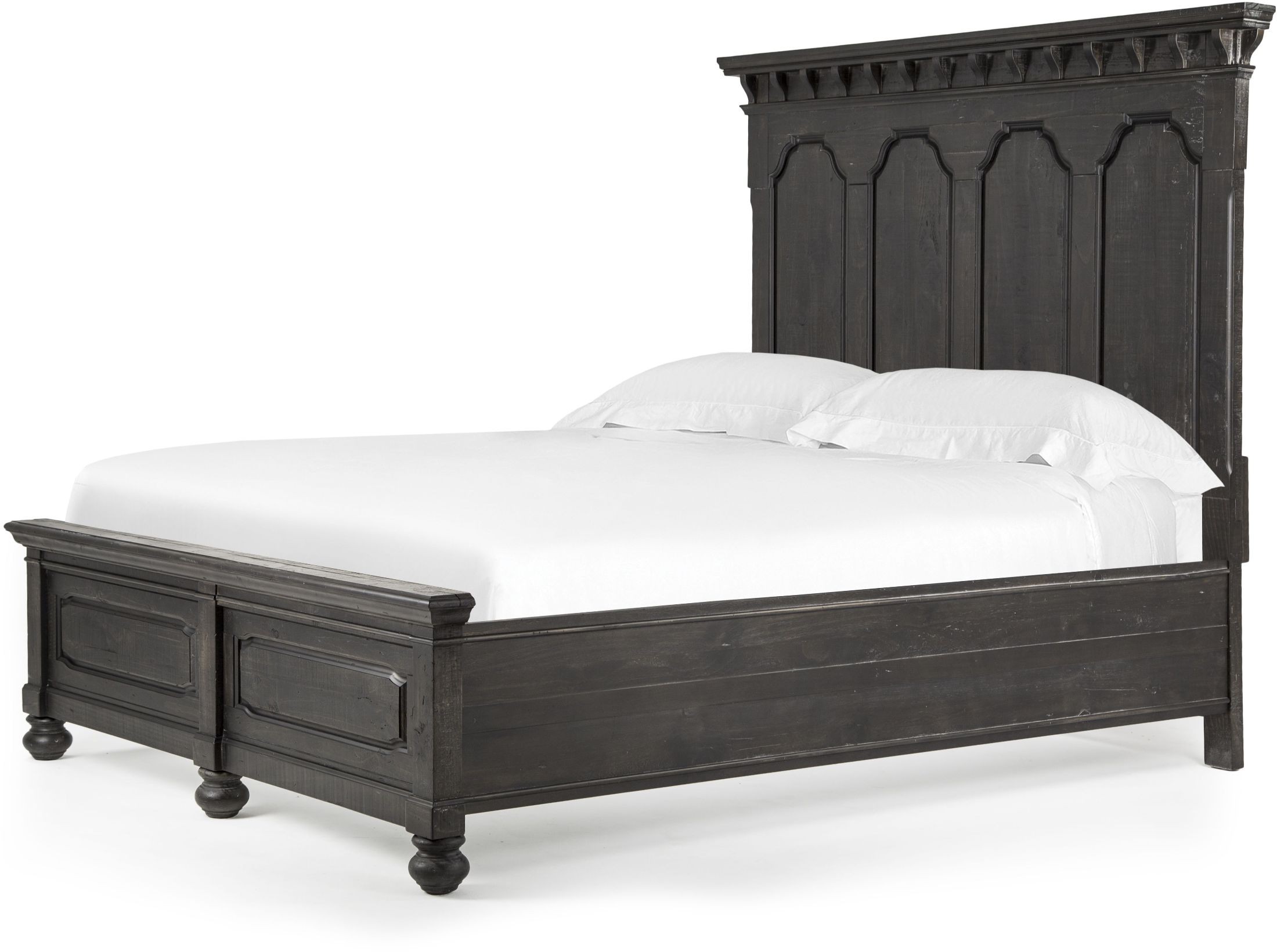 Bedford Corners Black Cal. King Panel Bed from Magnussen Home Coleman