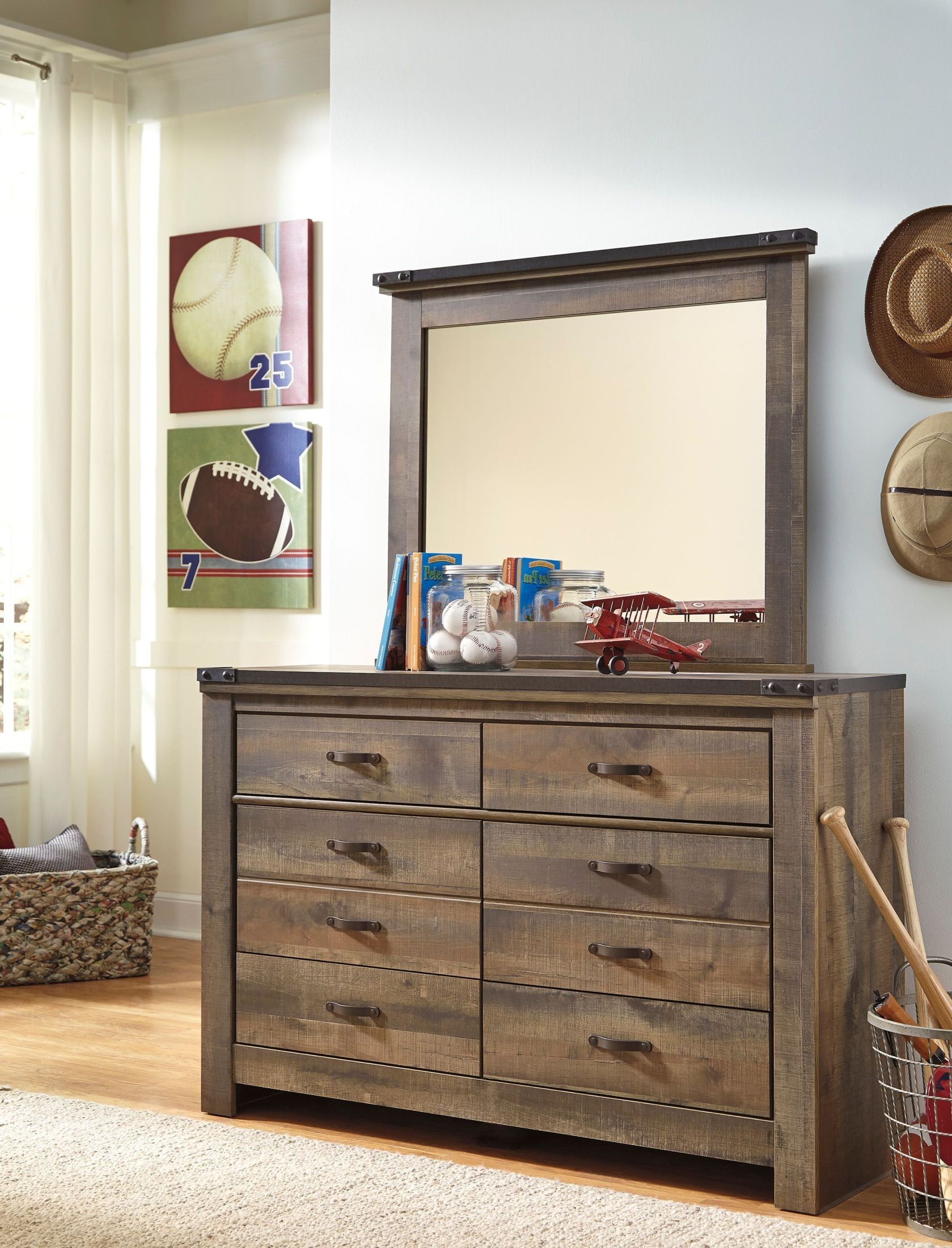 Trinell Brown Bedroom Mirror from Ashley (B44626) Coleman Furniture