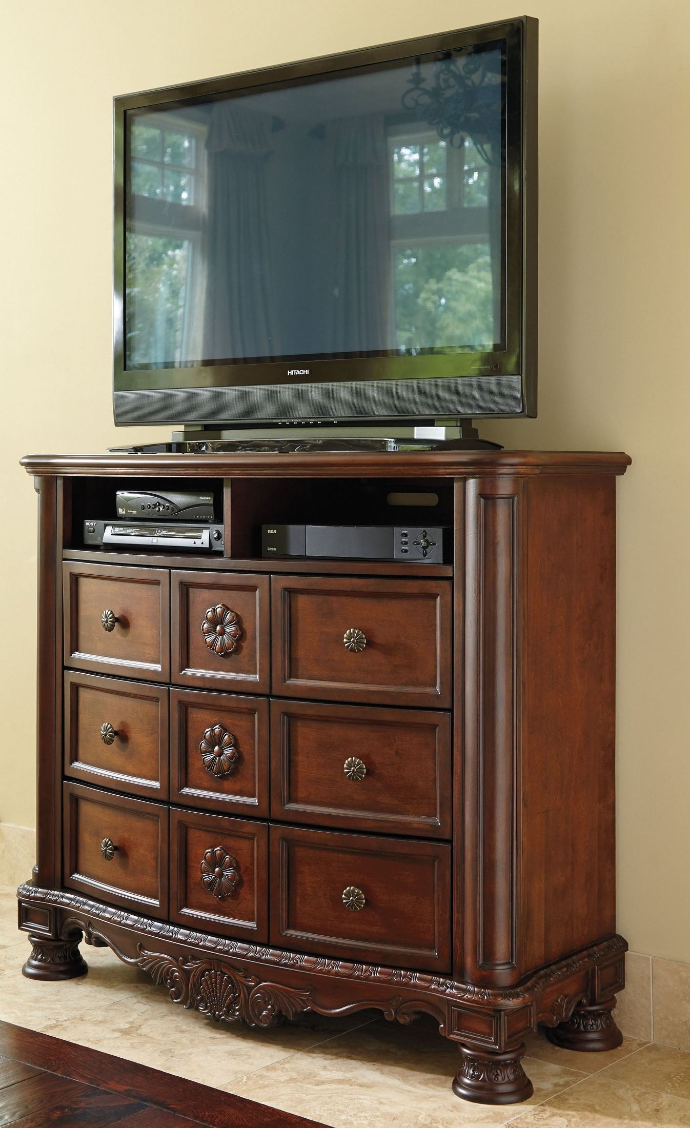 North Shore Media Chest from Ashley (B55339) Coleman Furniture