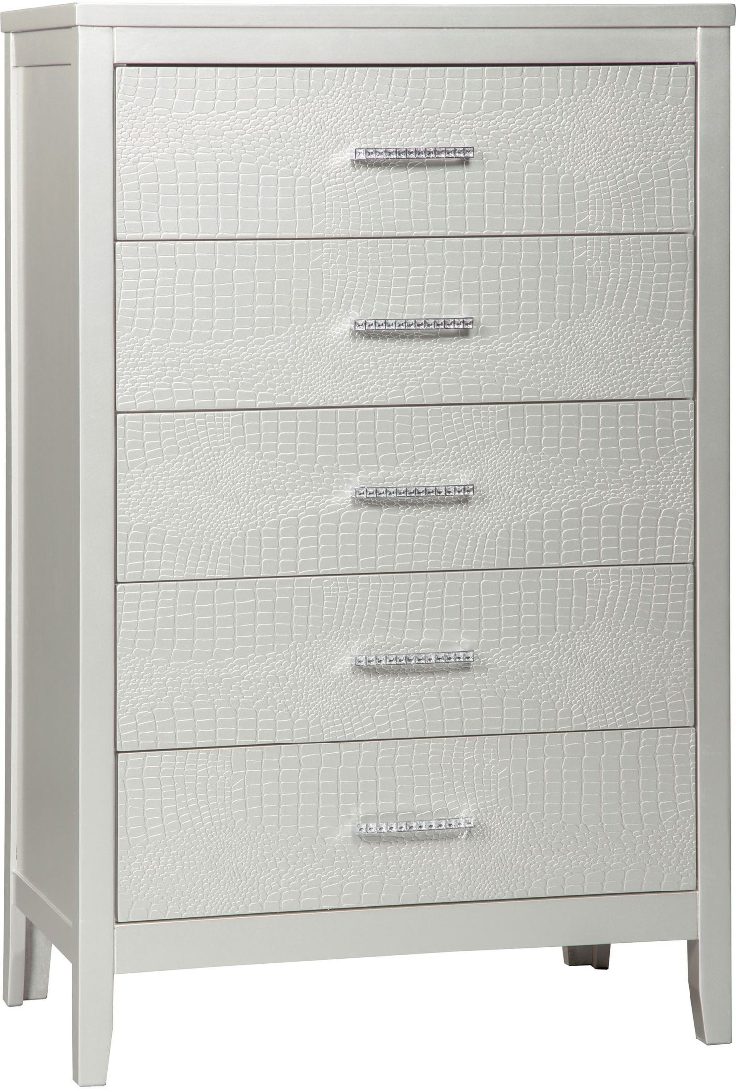 Olivet Silver Upholstered Panel Bedroom Set from Ashley Coleman Furniture