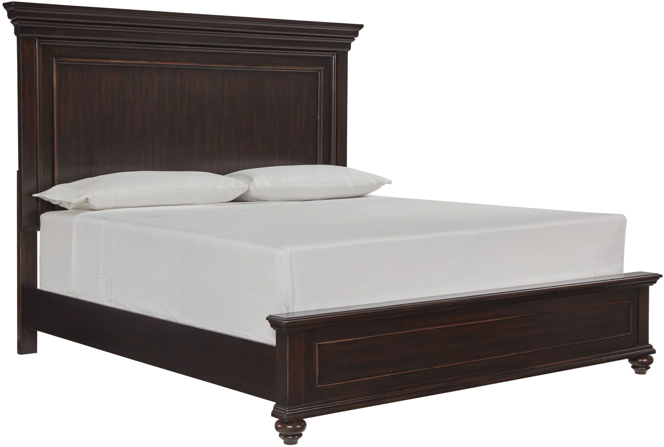 Brynhurst Dark Brown King Panel Bed from Ashley Coleman Furniture