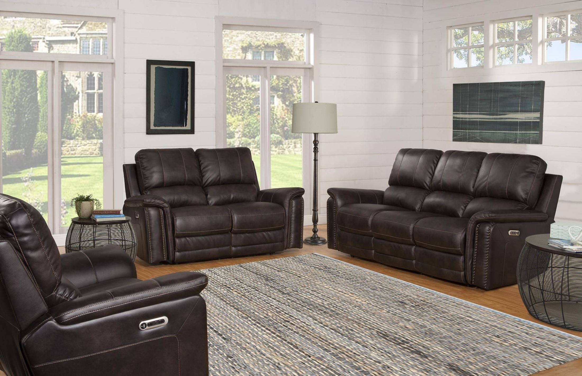 Belize Cafe Dual Power Reclining Living Room Set from Parker Living