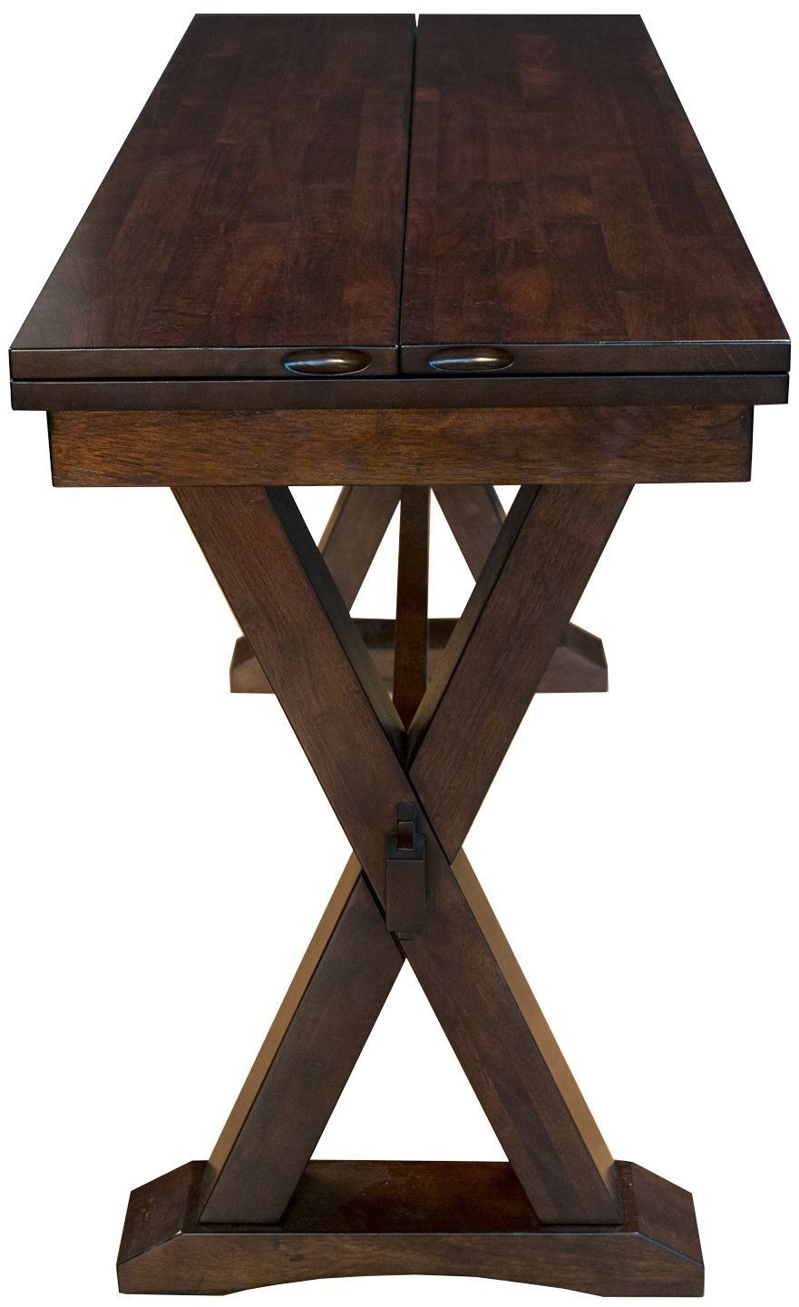 Brooklyn Heights Dark Grey Extendable Flip Top Dining Table from A