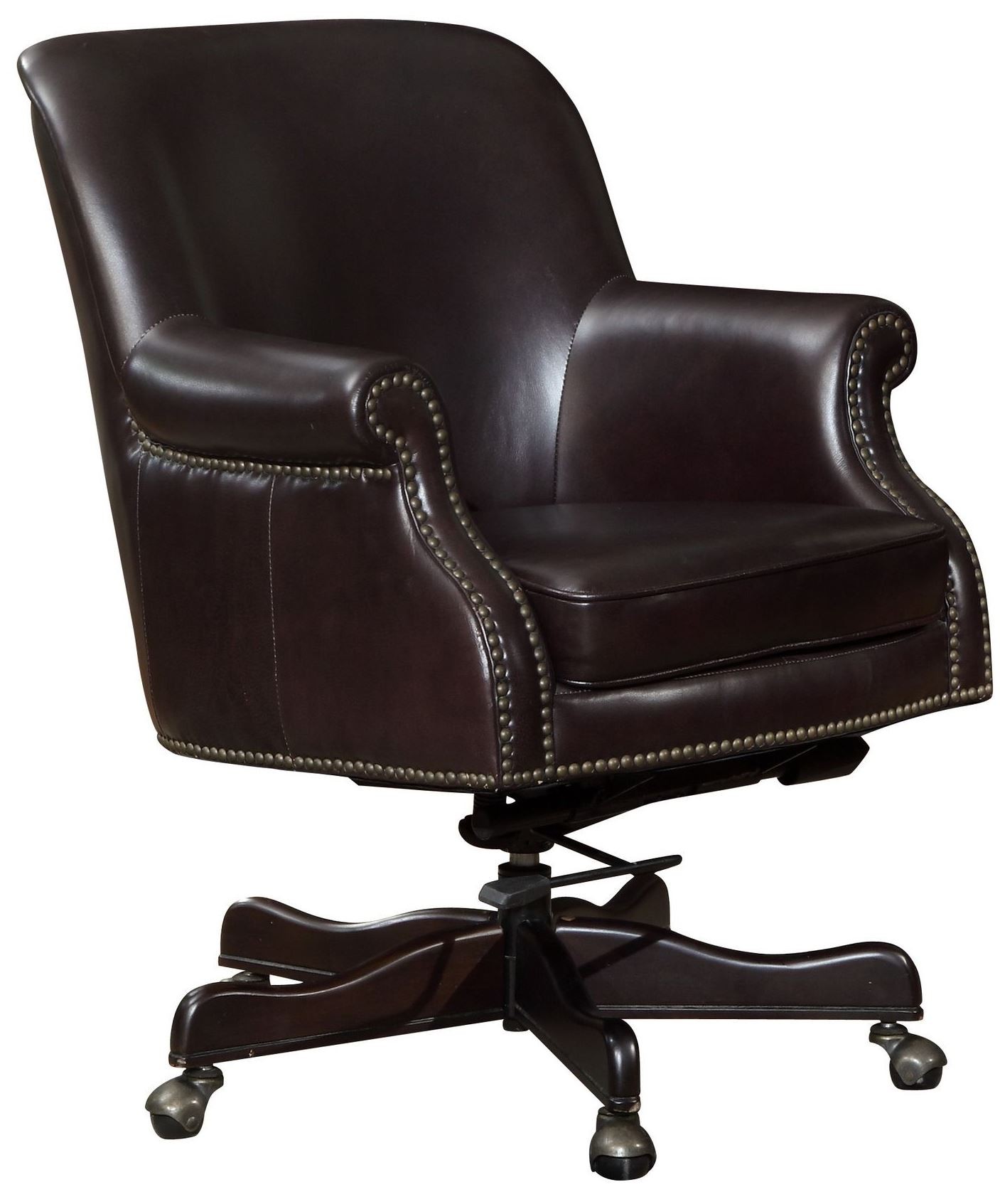 Sullivan Brick Leather Office Chair from Lazzaro (WHC39913351FT) Coleman Furniture