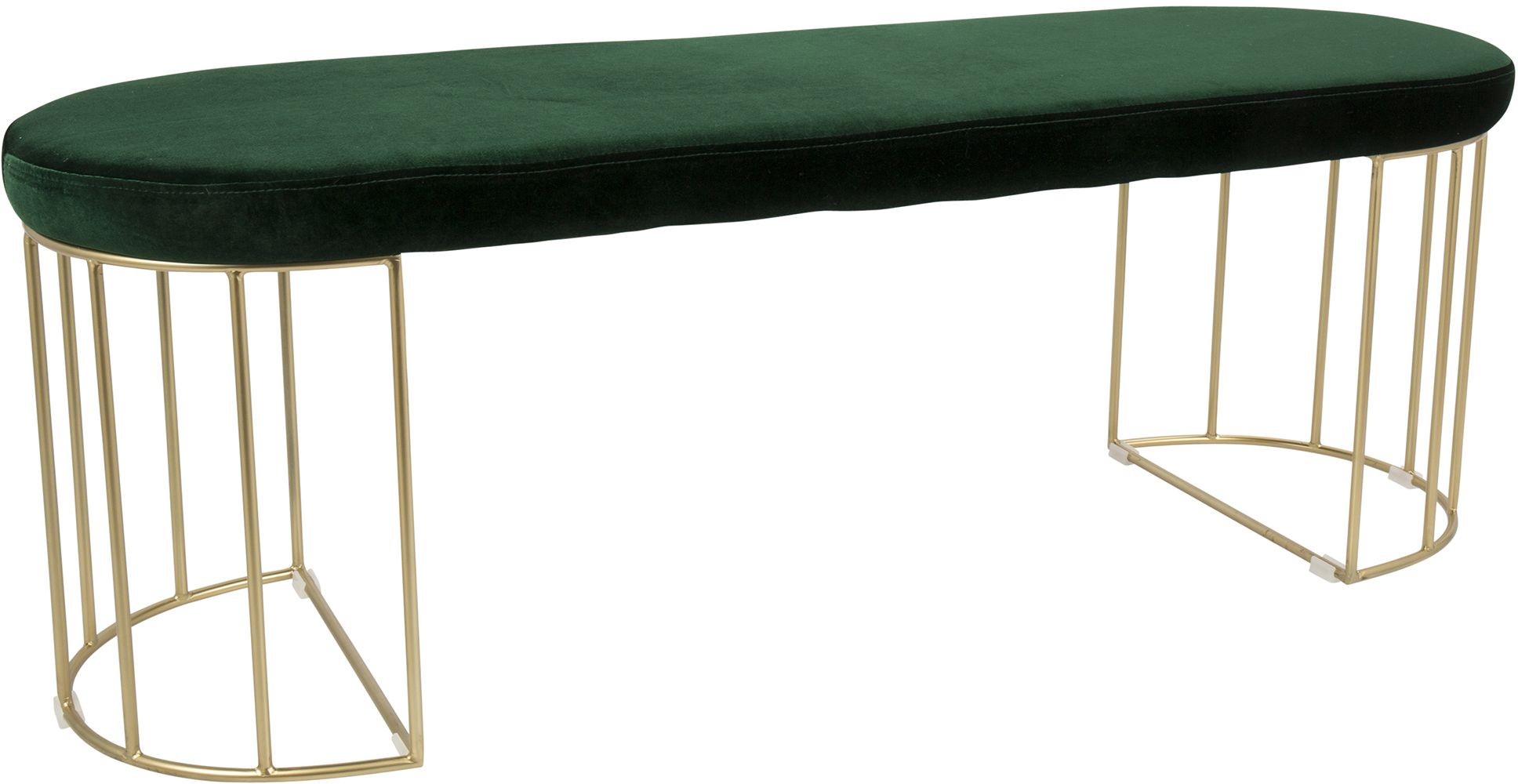 Canary Gold and Green Velvet Dining Bench from Lumisource Coleman