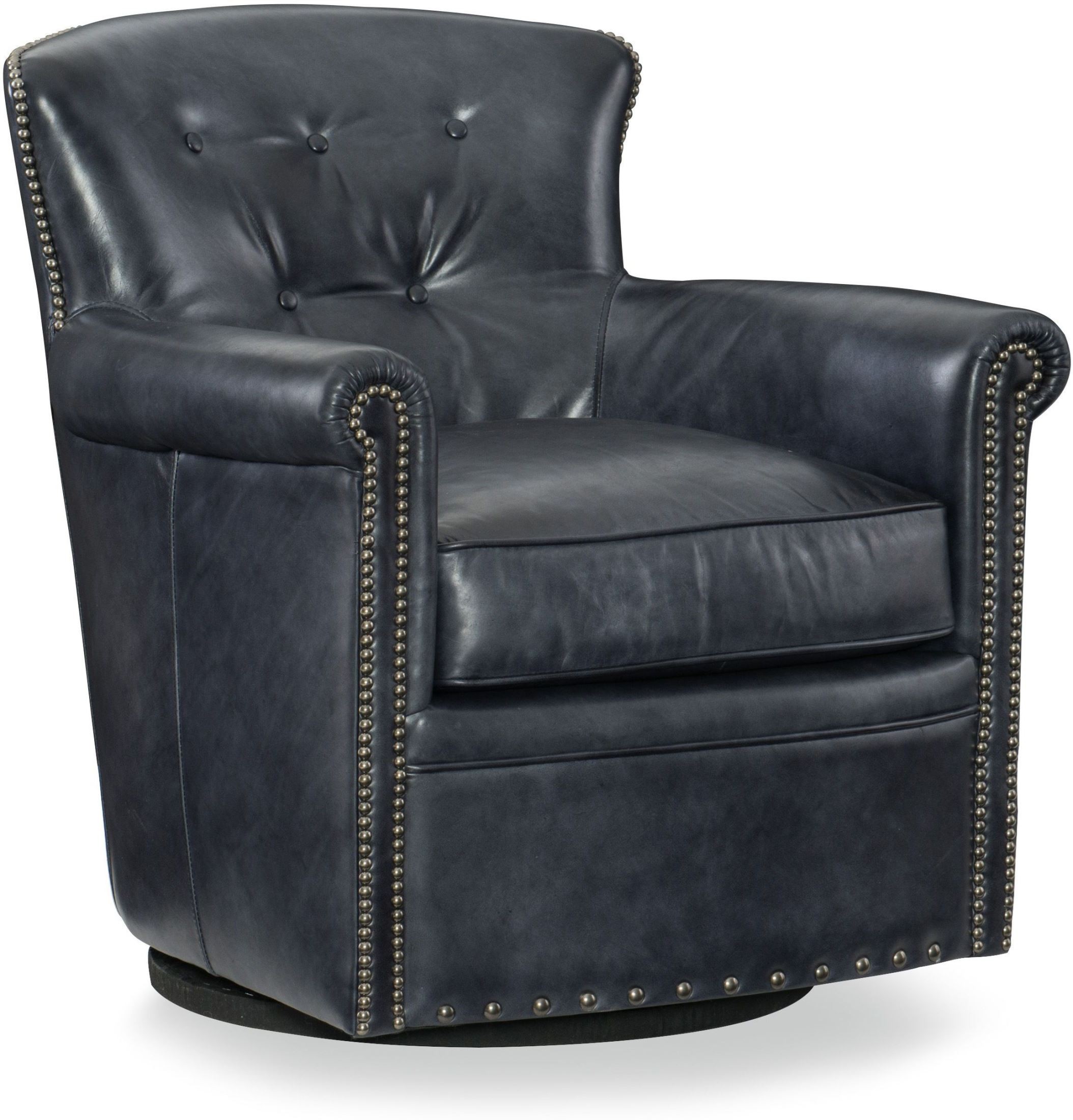 Jacob Black Swivel Club Chair from Hooker Coleman Furniture
