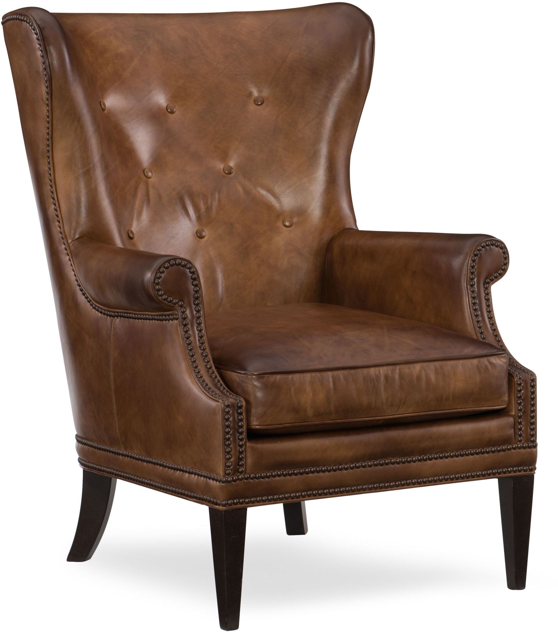 Maya Light Brown Wing Club Chair from Hooker Coleman Furniture